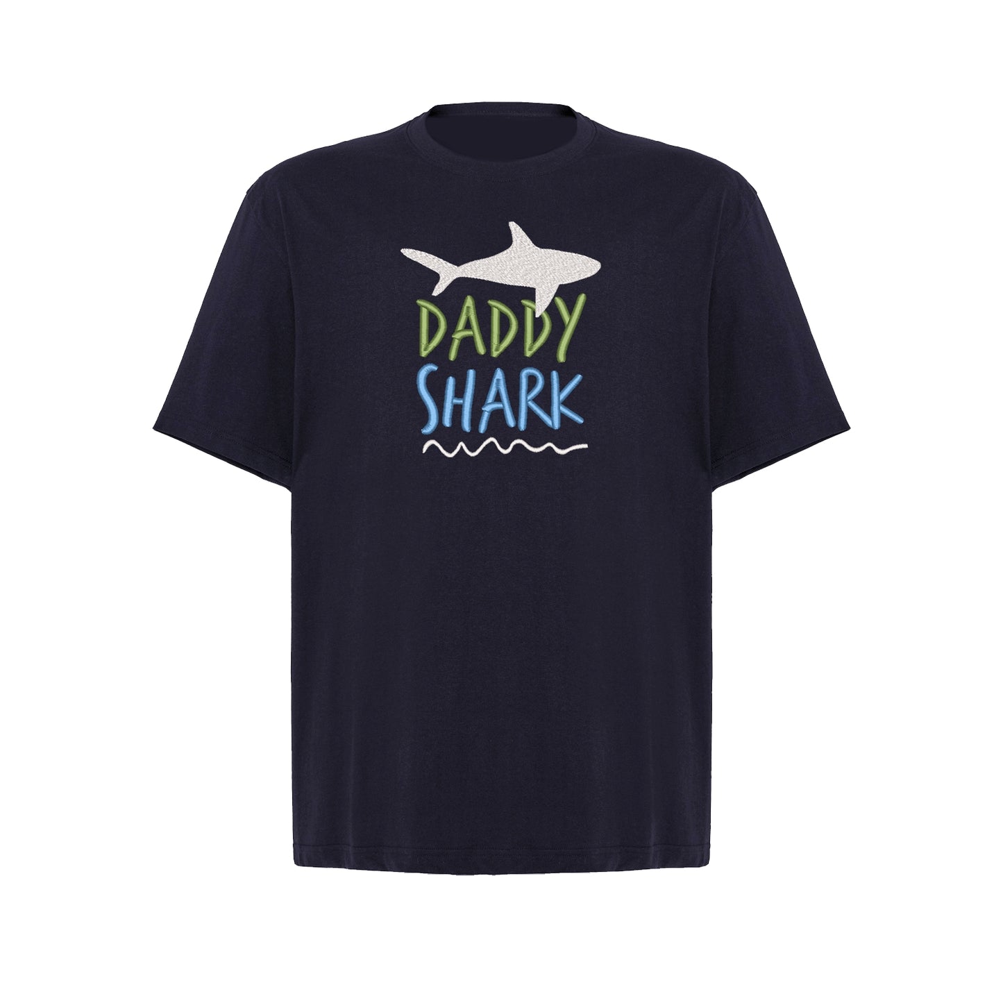 Koszulka oversize "Daddy Shark" z haftem – prezent dla taty z humorem