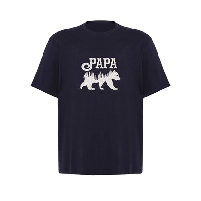 Koszulka Papa Bear z haftem – prezent dla taty, który chroni jak niedźwiedź Haft z radości
