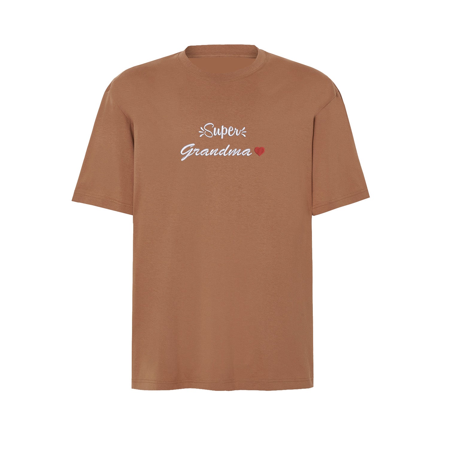 Koszulka Super Grandma – haftowany napis dla wyjątkowej Babci Haft z radości - nadruki i haft na odzieży Warszawa