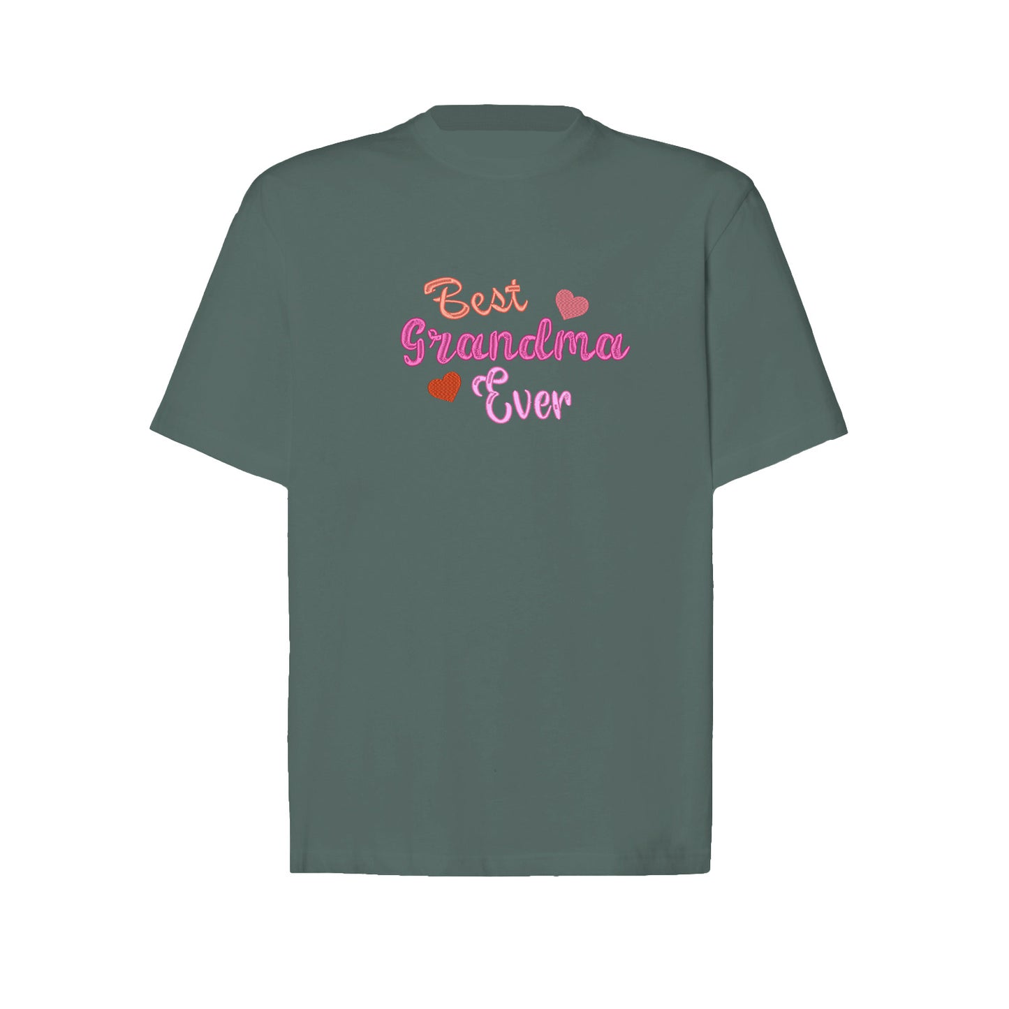 Koszulka z haftem Best Grandma Ever – prezent dla Babci Haft z radości - nadruki i haft na odzieży Warszawa