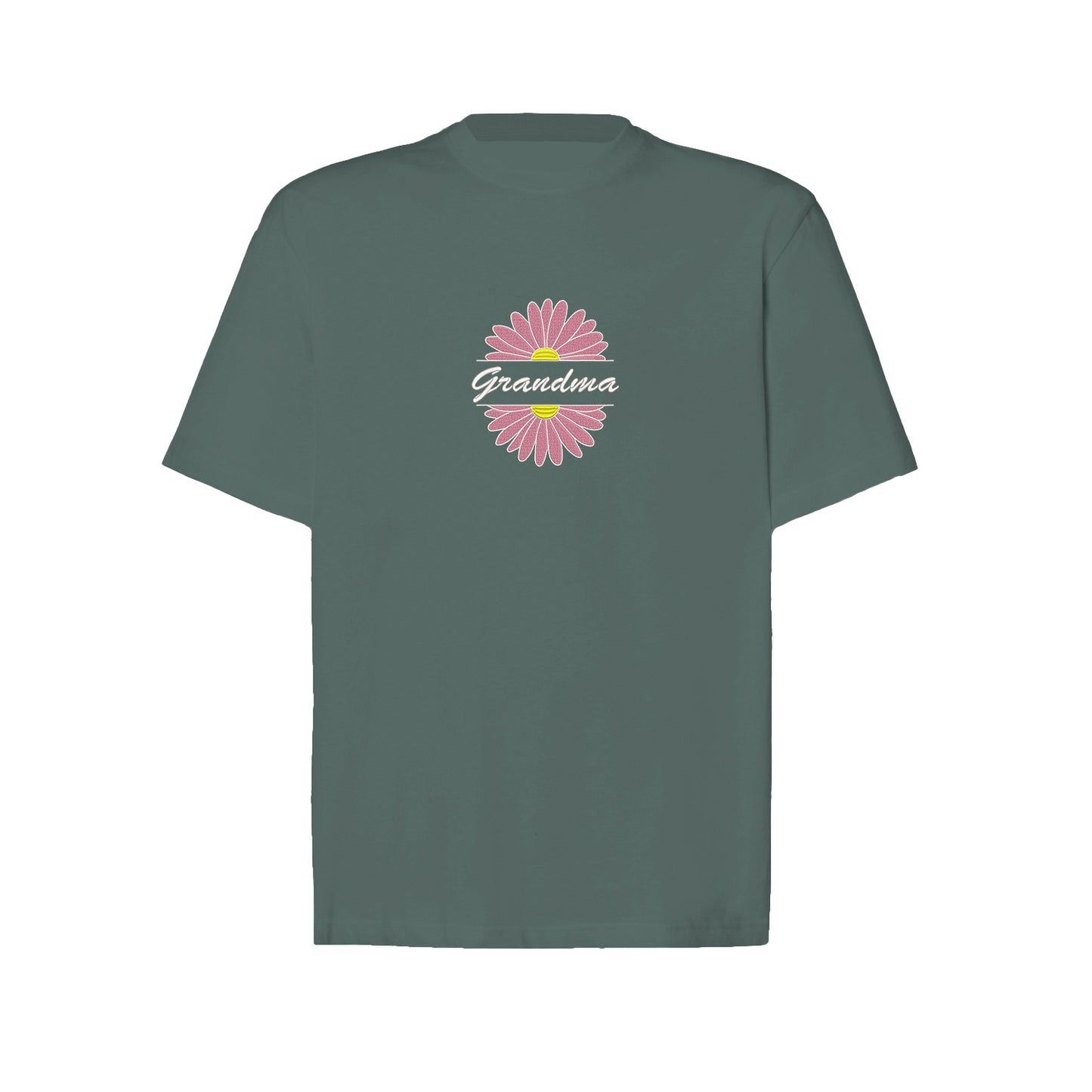 Koszulka Grandma Flower 2 – stokrotkowy haft dla ukochanej Babci Haft z radości - nadruki i haft na odzieży Warszawa