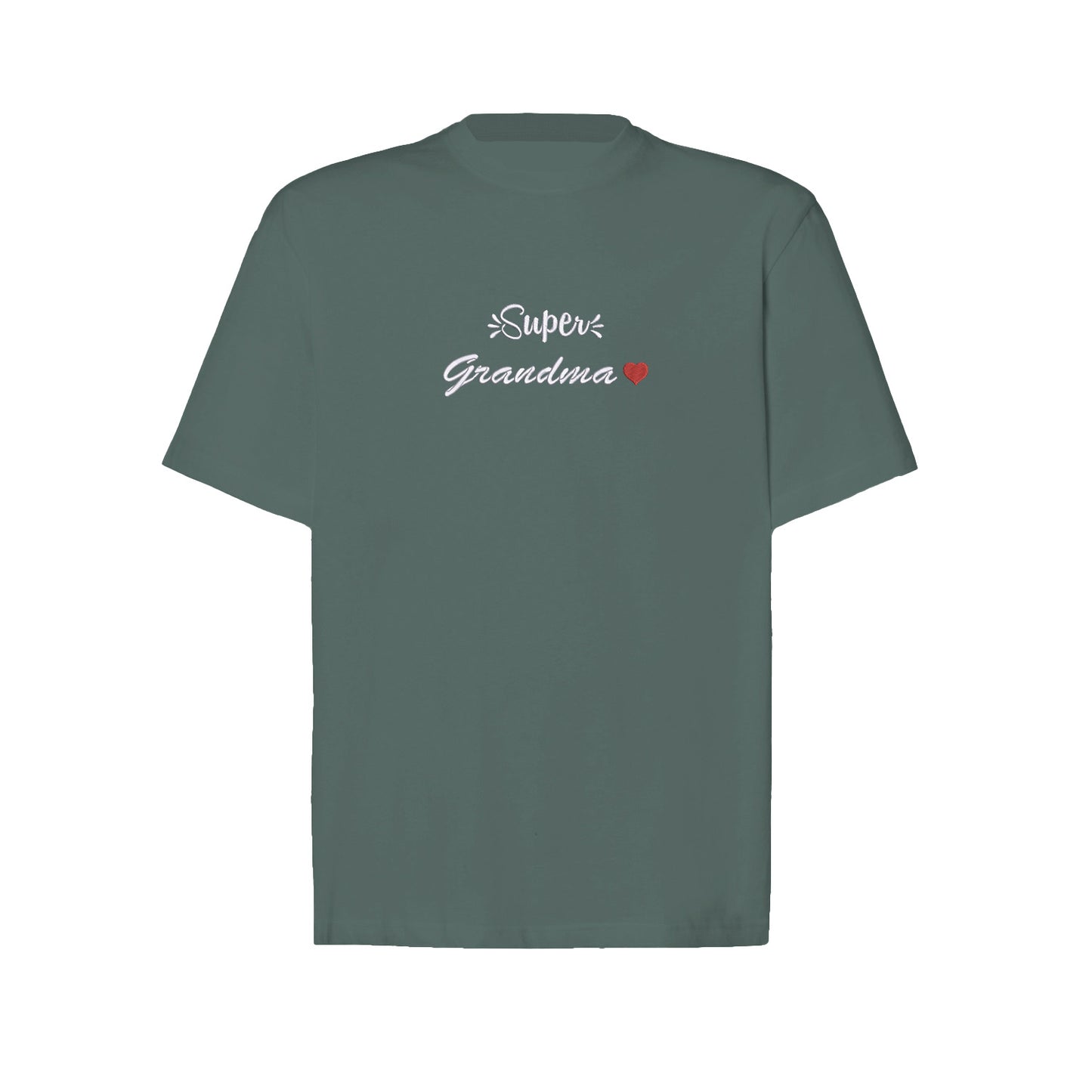 Koszulka Super Grandma – haftowany napis dla wyjątkowej Babci Haft z radości - nadruki i haft na odzieży Warszawa