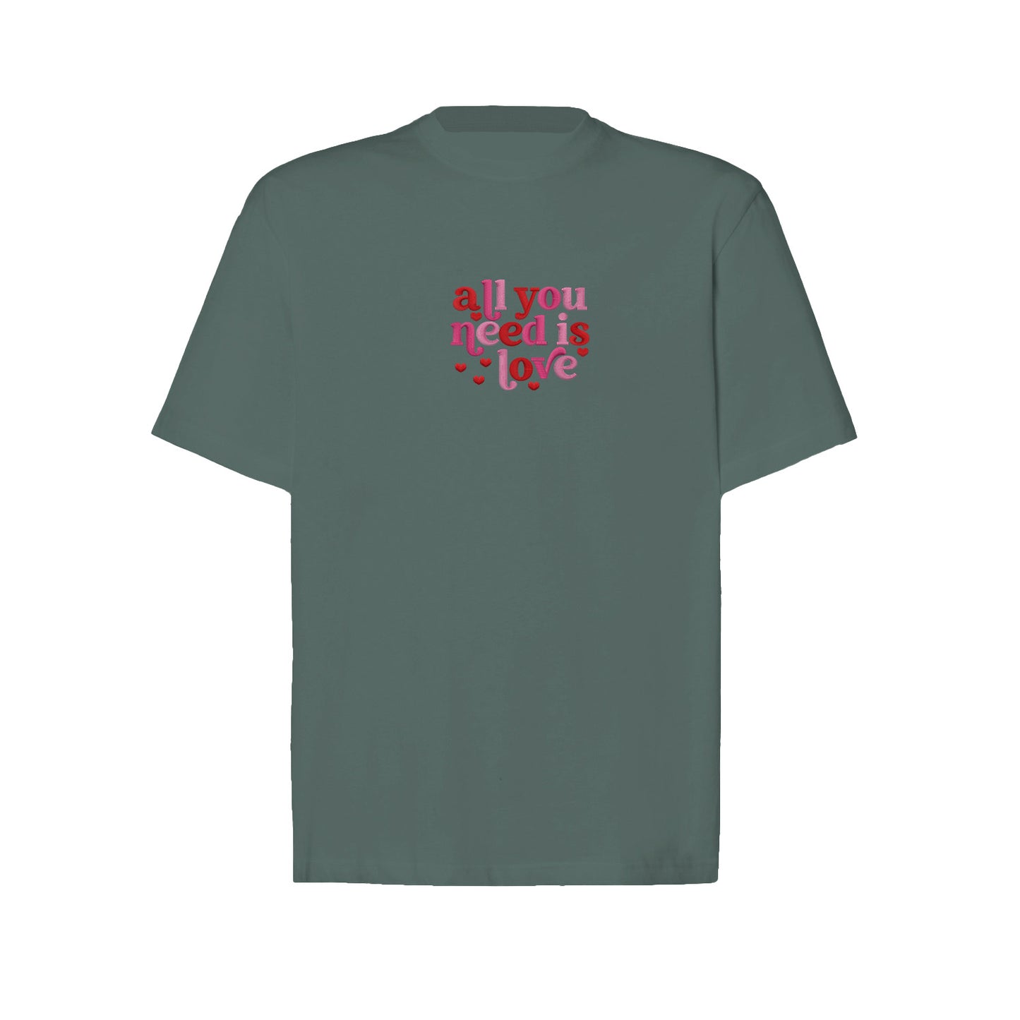 Koszulka z Haftem „All You Need Is Love” – ponadczasowe przesłanie Haft z radości - nadruki i haft na odzieży Warszawa