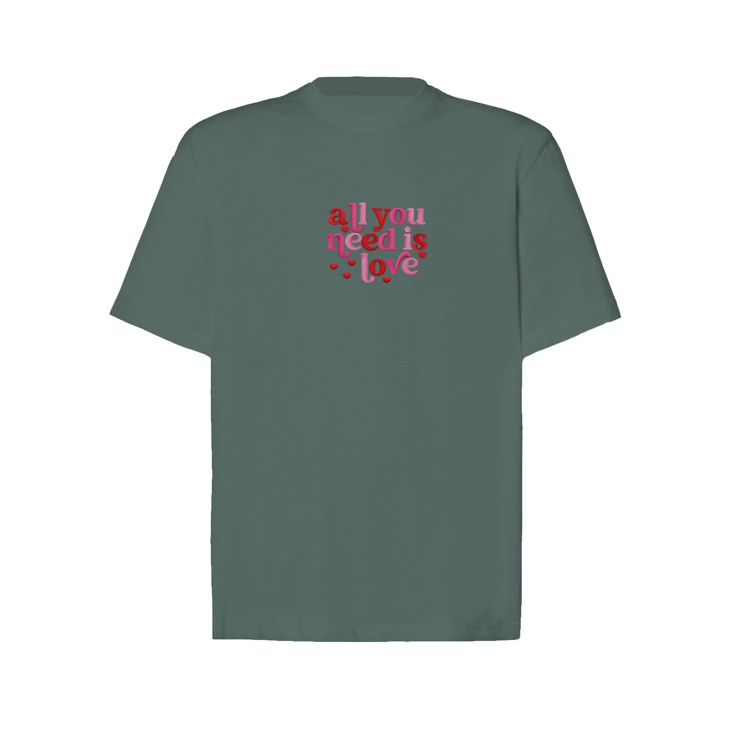 Koszulka z Haftem „All You Need Is Love” – ponadczasowe przesłanie Haft z radości - nadruki i haft na odzieży Warszawa