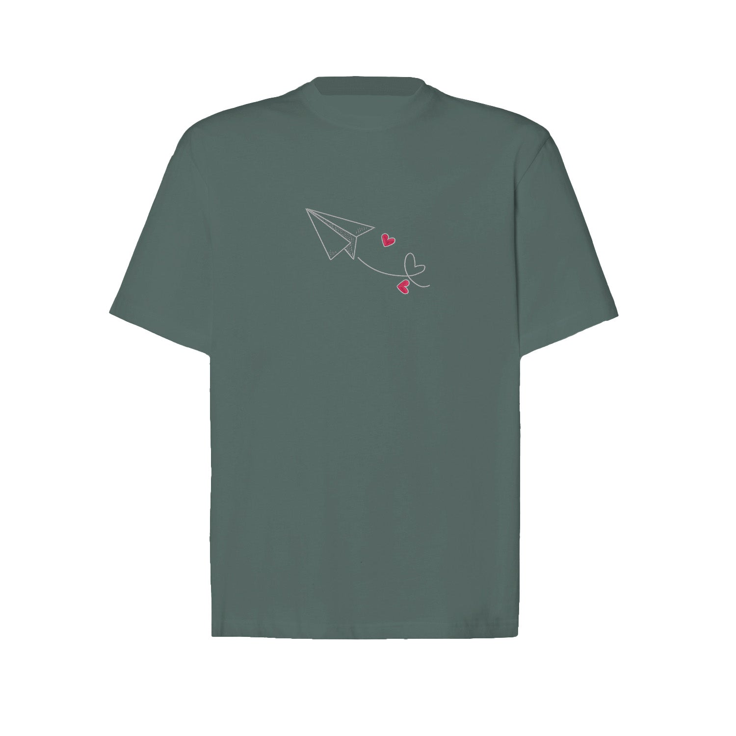 Koszulka z Haftem „Walentynkowy Liścik” – uroczy detal Haft z radości - nadruki i haft na odzieży Warszawa