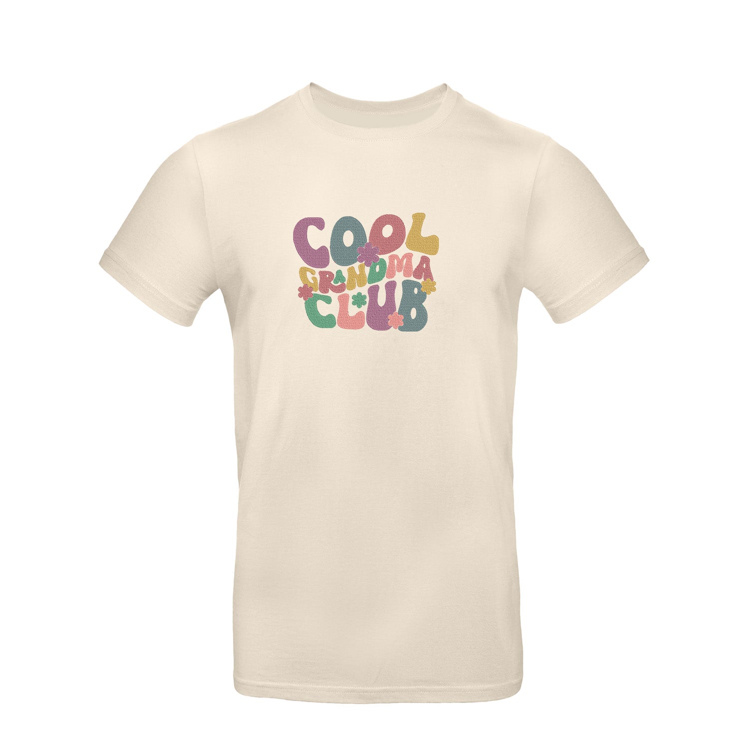 Koszulka z haftem Cool Grandma Club – prezent dla wyjątkowej Babci Haft z radości - nadruki i haft na odzieży Warszawa