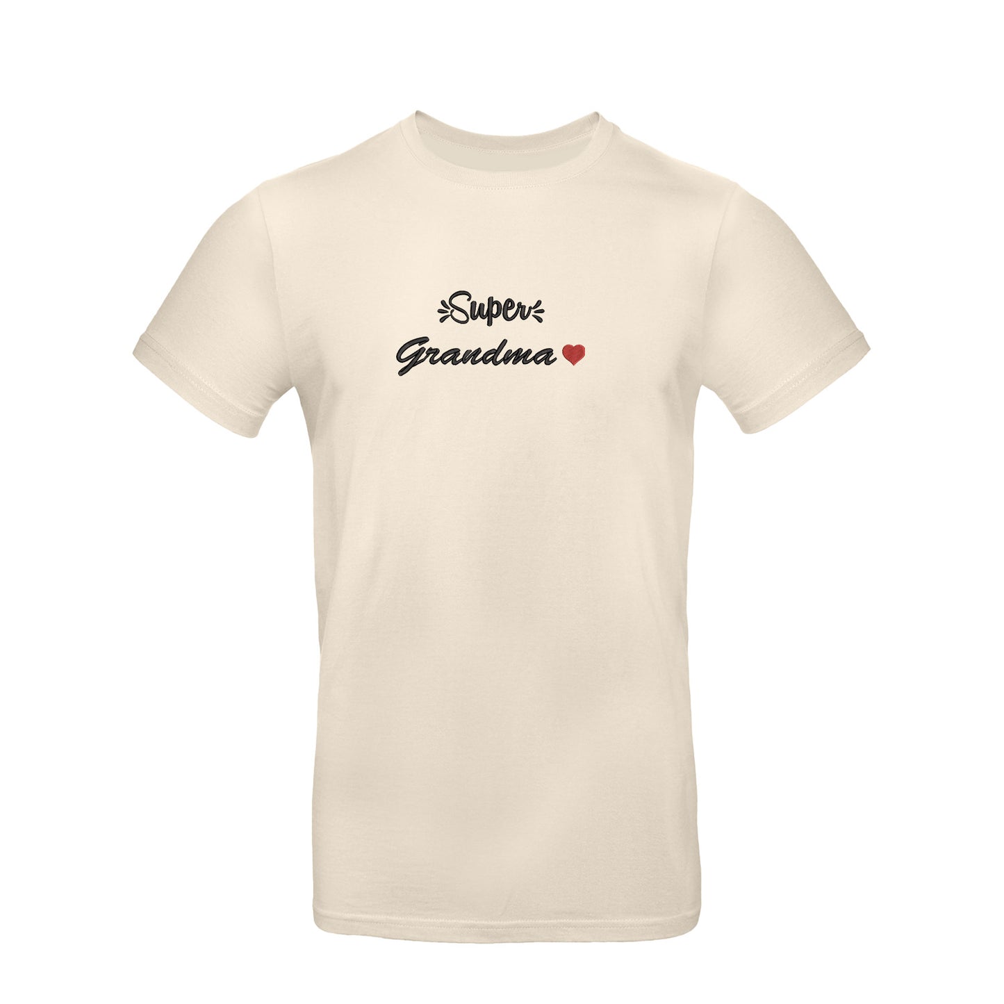 Koszulka Super Grandma – haftowany napis dla wyjątkowej Babci Haft z radości - nadruki i haft na odzieży Warszawa