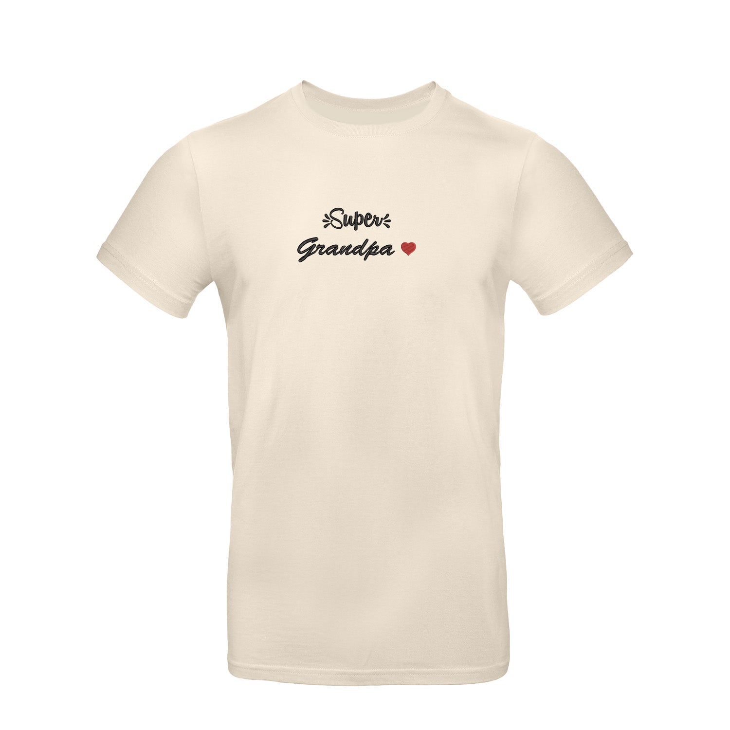 Koszulka Super Grandpa – haftowany napis dla wyjątkowego Dziadka Haft z radości - nadruki i haft na odzieży Warszawa