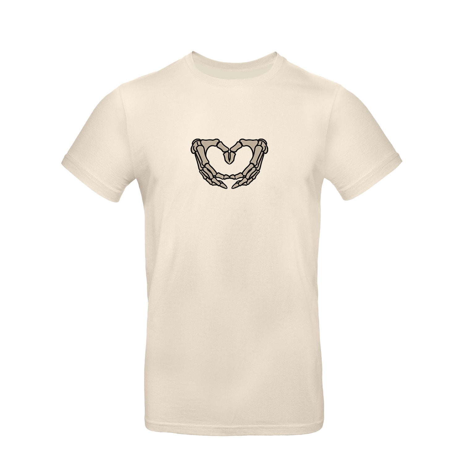 Koszulka z Haftem „Szkieletowe Serce” – wyrazisty styl Haft z radości - nadruki i haft na odzieży Warszawa