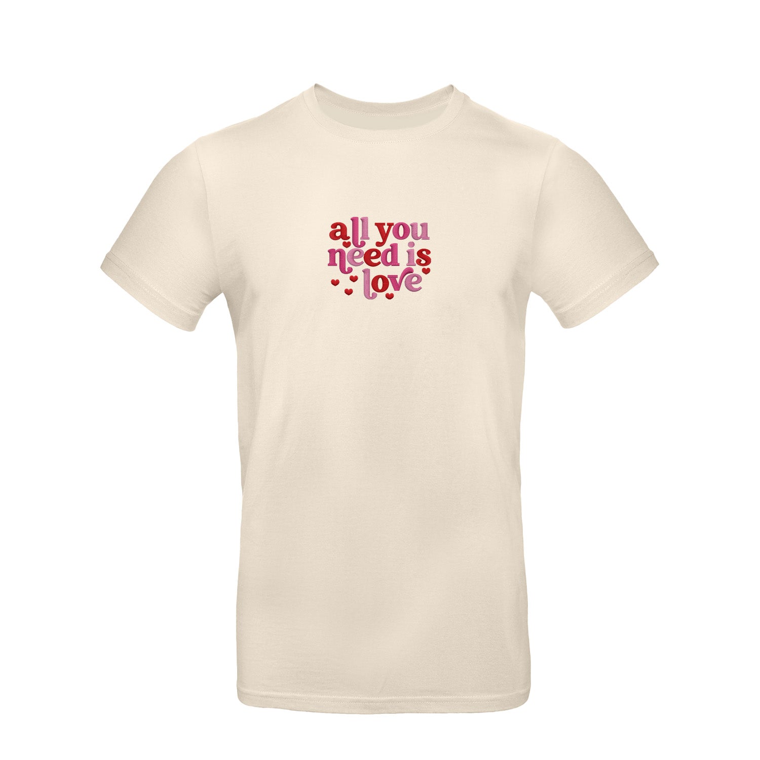 Koszulka z Haftem „All You Need Is Love” – ponadczasowe przesłanie Haft z radości - nadruki i haft na odzieży Warszawa