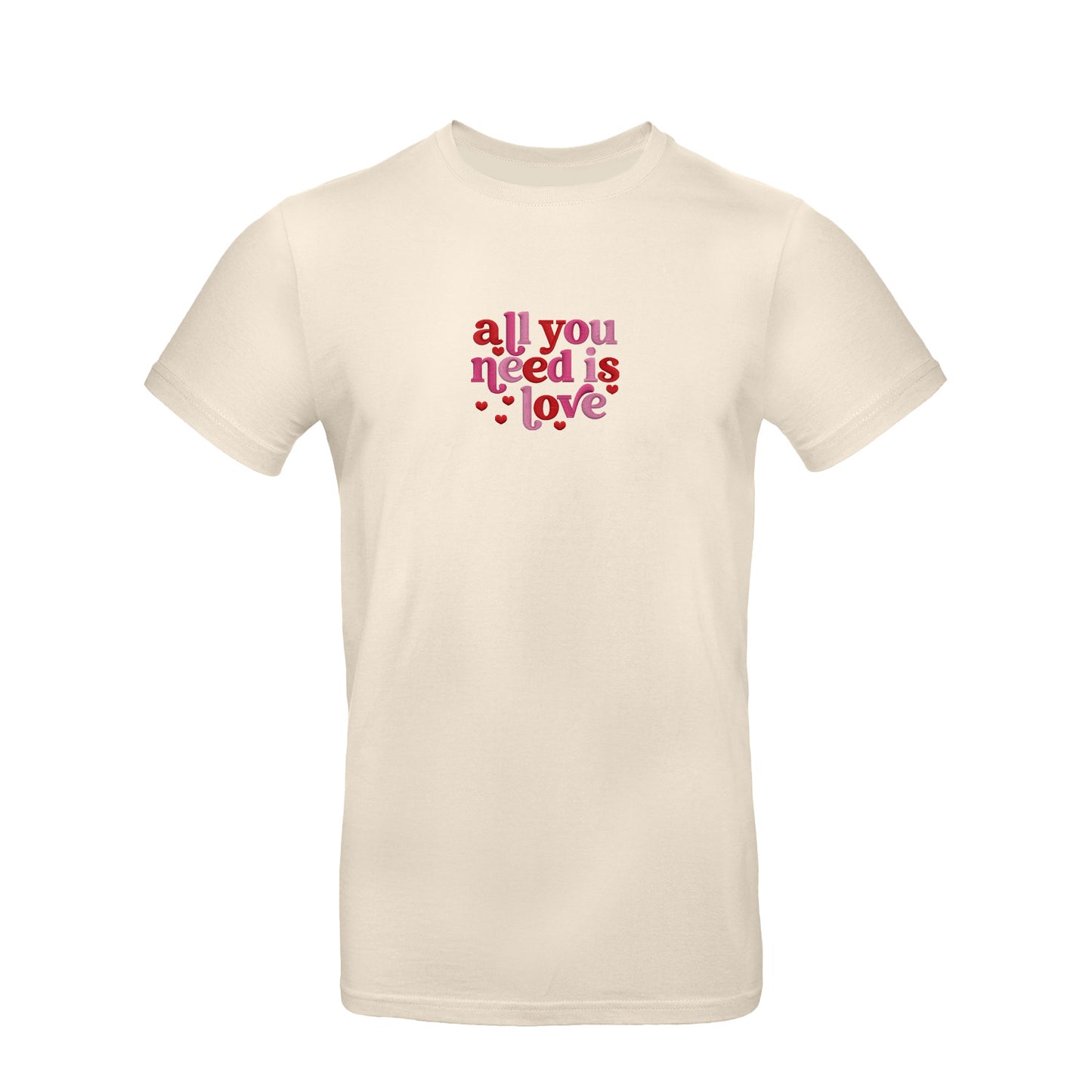 Koszulka z Haftem „All You Need Is Love” – ponadczasowe przesłanie Haft z radości - nadruki i haft na odzieży Warszawa