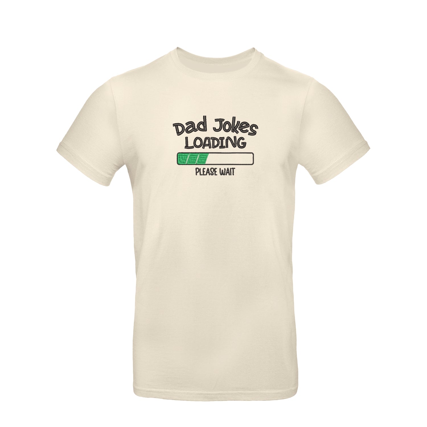 Koszulka unisex z haftem "Dad Jokes Embroidery" – dla taty z poczuciem humoru Haft z radości