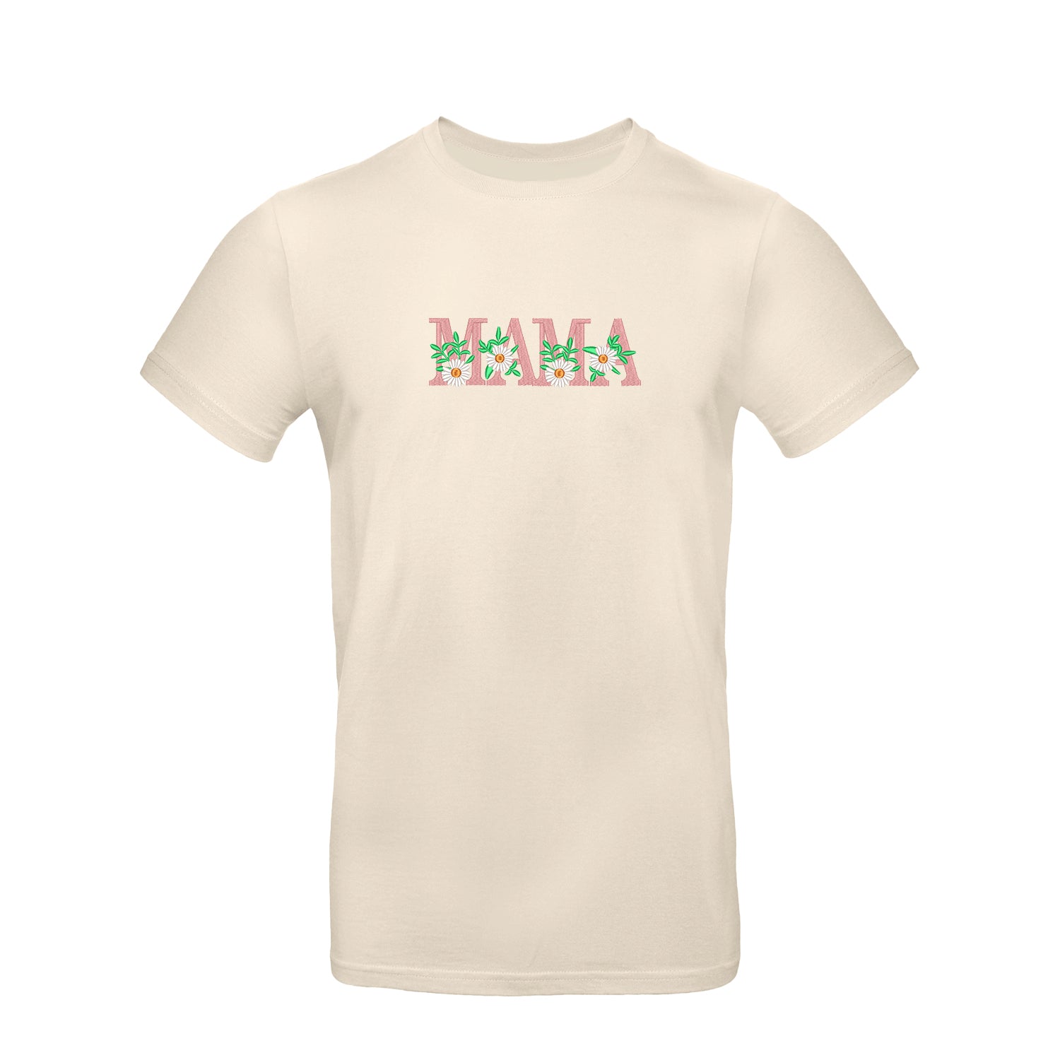 Koszulka Floral Mama 4 – Haft komputerowy | Damska, Unisex, Oversize Haft z radości - nadruki i haft na odzieży Warszawa