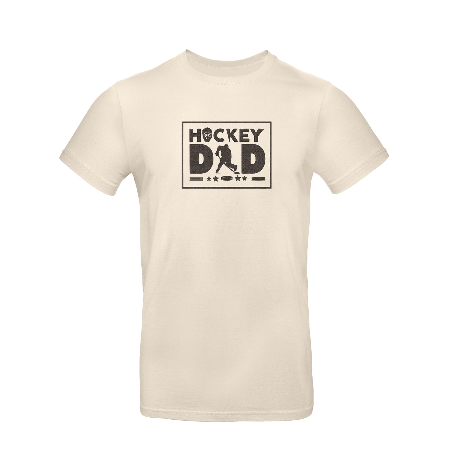 Koszulka „Hockey Dad” z haftem – idealny prezent dla taty hokeisty lub kibica, unisex, damska, oversize Haft z radości - nadruki i haft na odzieży Warszawa