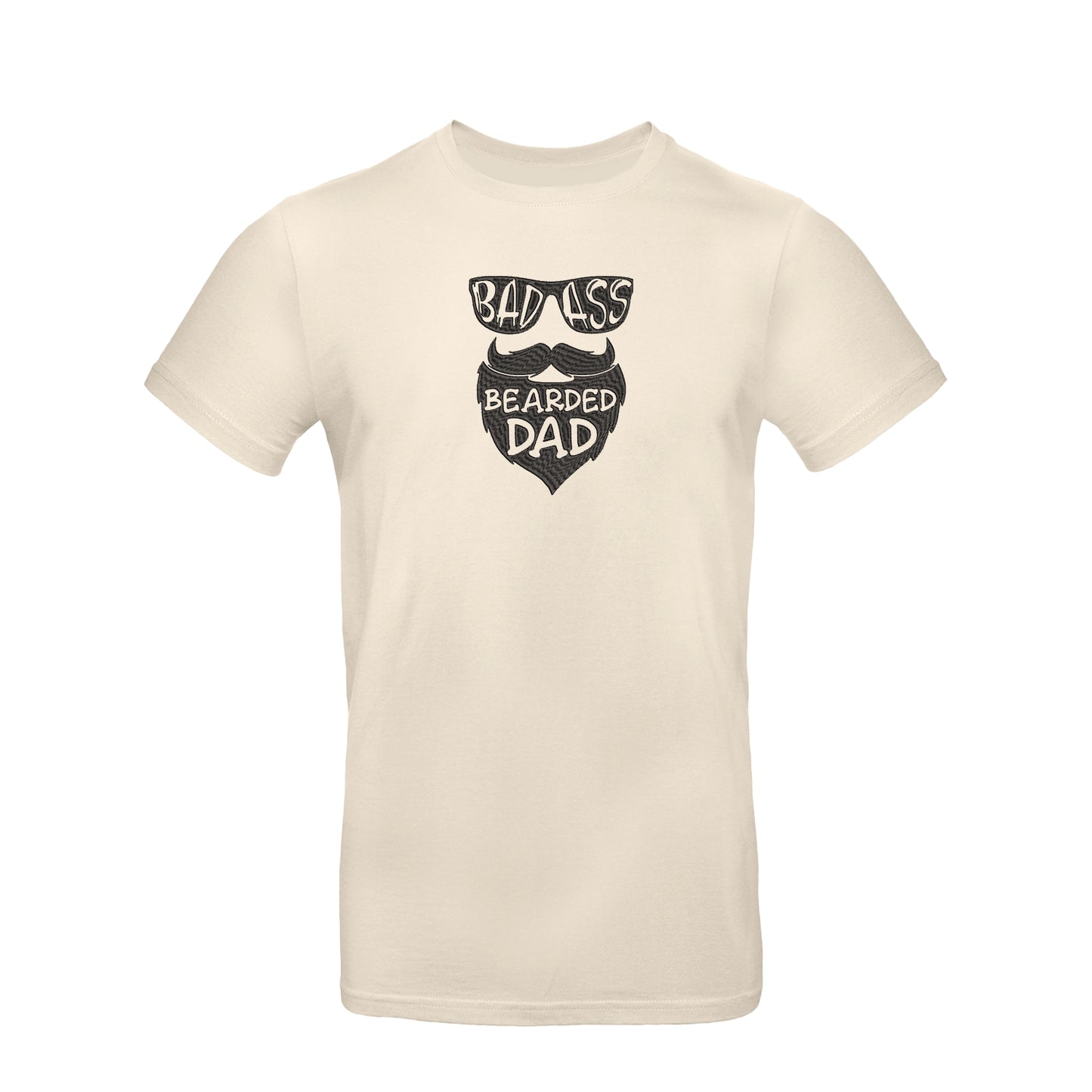 Koszulka unisex z haftem "Bearded Dad" | Stylowa koszulka dla brodacza | Prezent dla taty z brodą