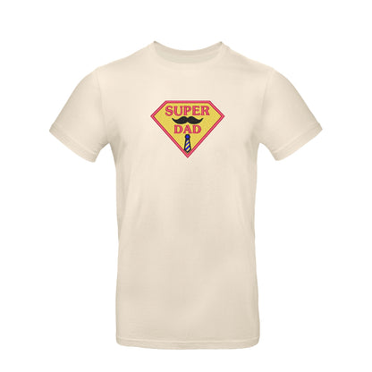 Koszulka "Super Dad" na Dzień Ojca – prezent z haftem dla taty bohatera Haft z radości