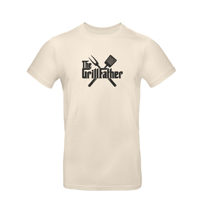 Koszulka The Grill Father – prezent z haftem dla taty miłośnika grilla Haft z radości