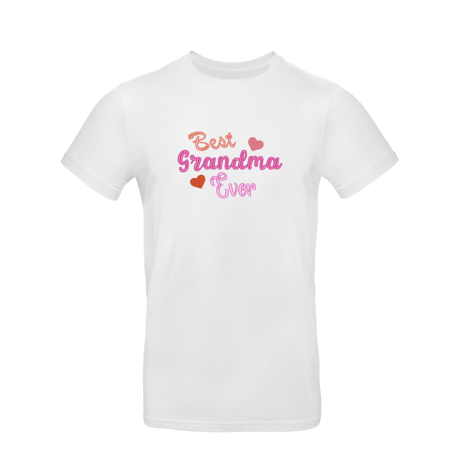 Koszulka z haftem Best Grandma Ever – prezent dla Babci Haft z radości - nadruki i haft na odzieży Warszawa
