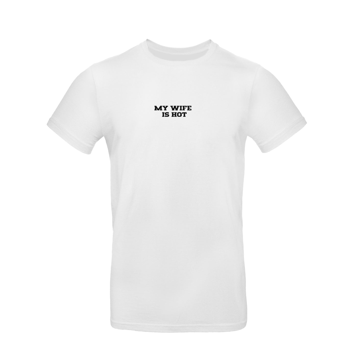 Koszulka z haftem "MY WIFE IS HOT" – unisex, damska, oversize Haft z radości - nadruki i haft na odzieży Warszawa