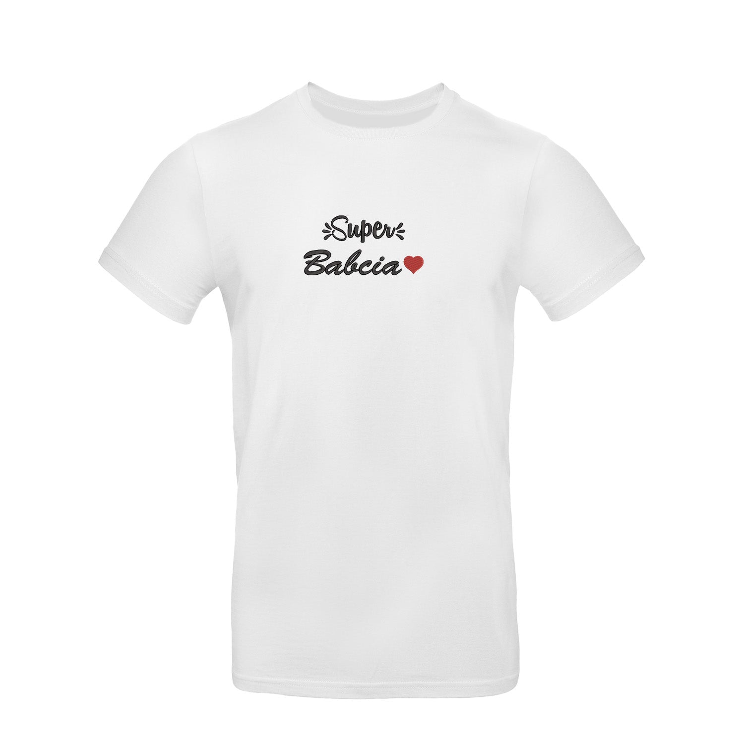 Super Babcia – koszulka z haftem dla wyjątkowej Babci Haft z radości - nadruki i haft na odzieży Warszawa