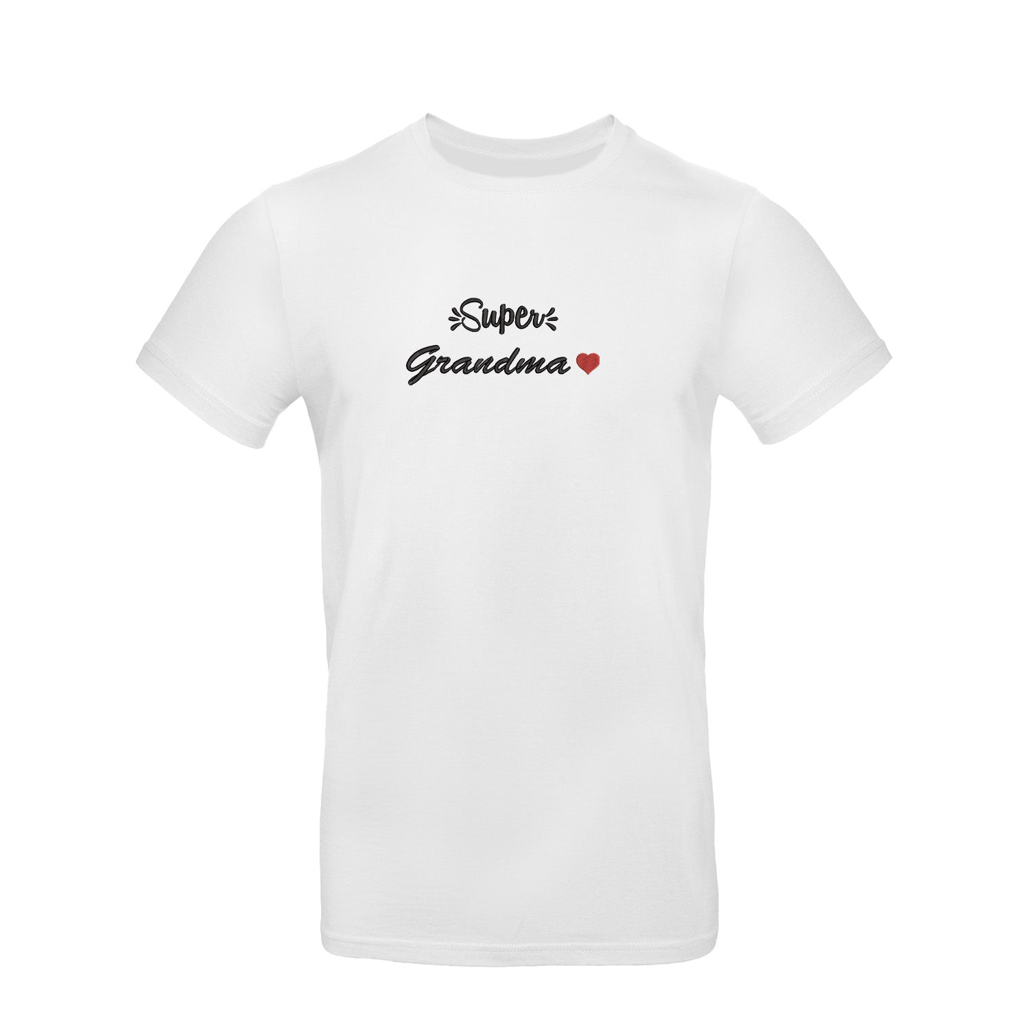 Koszulka Super Grandma – haftowany napis dla wyjątkowej Babci Haft z radości - nadruki i haft na odzieży Warszawa