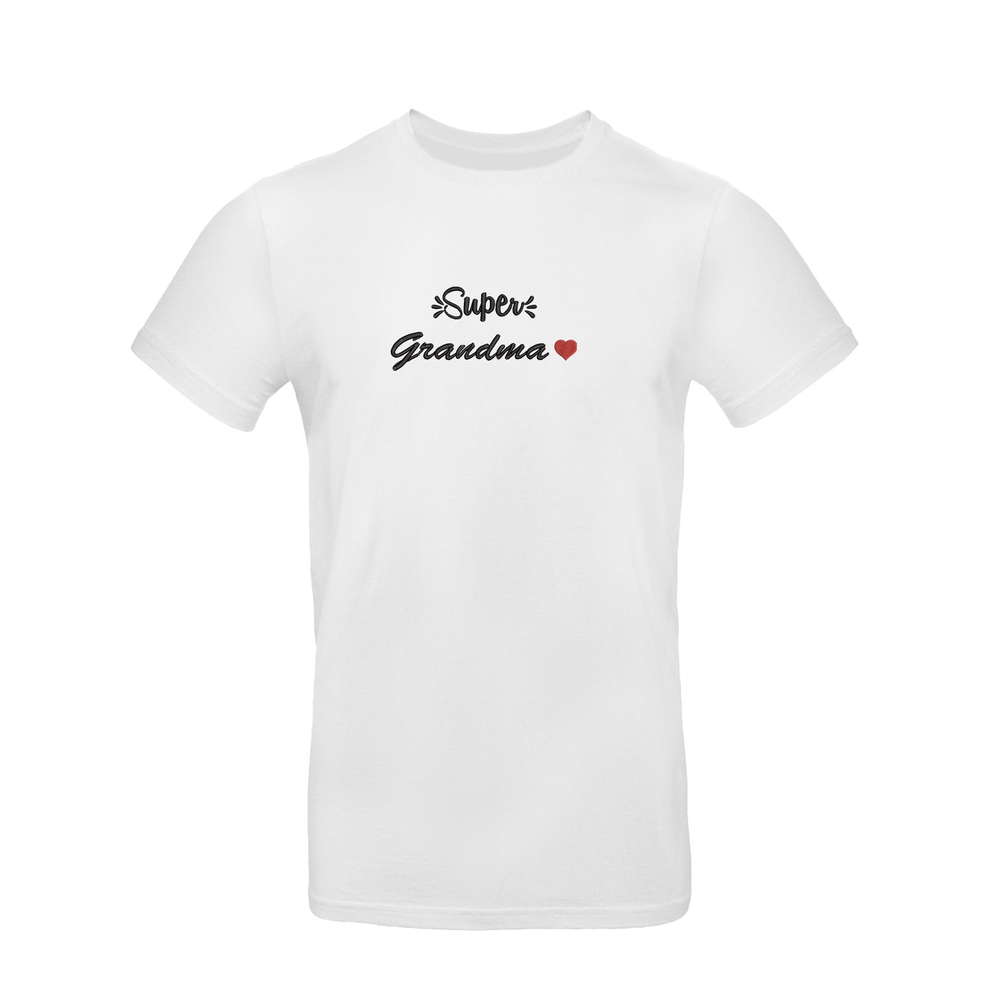 Koszulka Super Grandma – haftowany napis dla wyjątkowej Babci Haft z radości - nadruki i haft na odzieży Warszawa