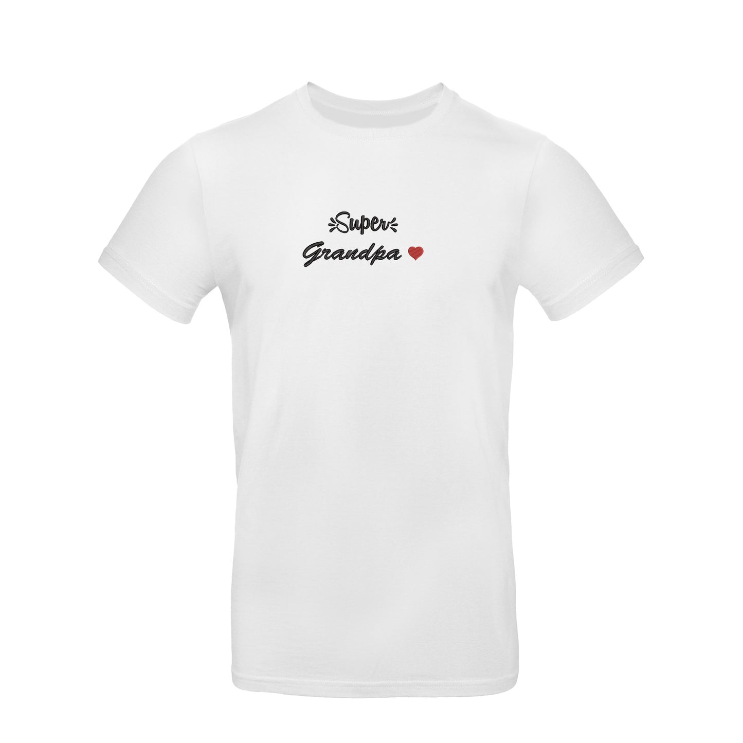 Koszulka Super Grandpa – haftowany napis dla wyjątkowego Dziadka Haft z radości - nadruki i haft na odzieży Warszawa