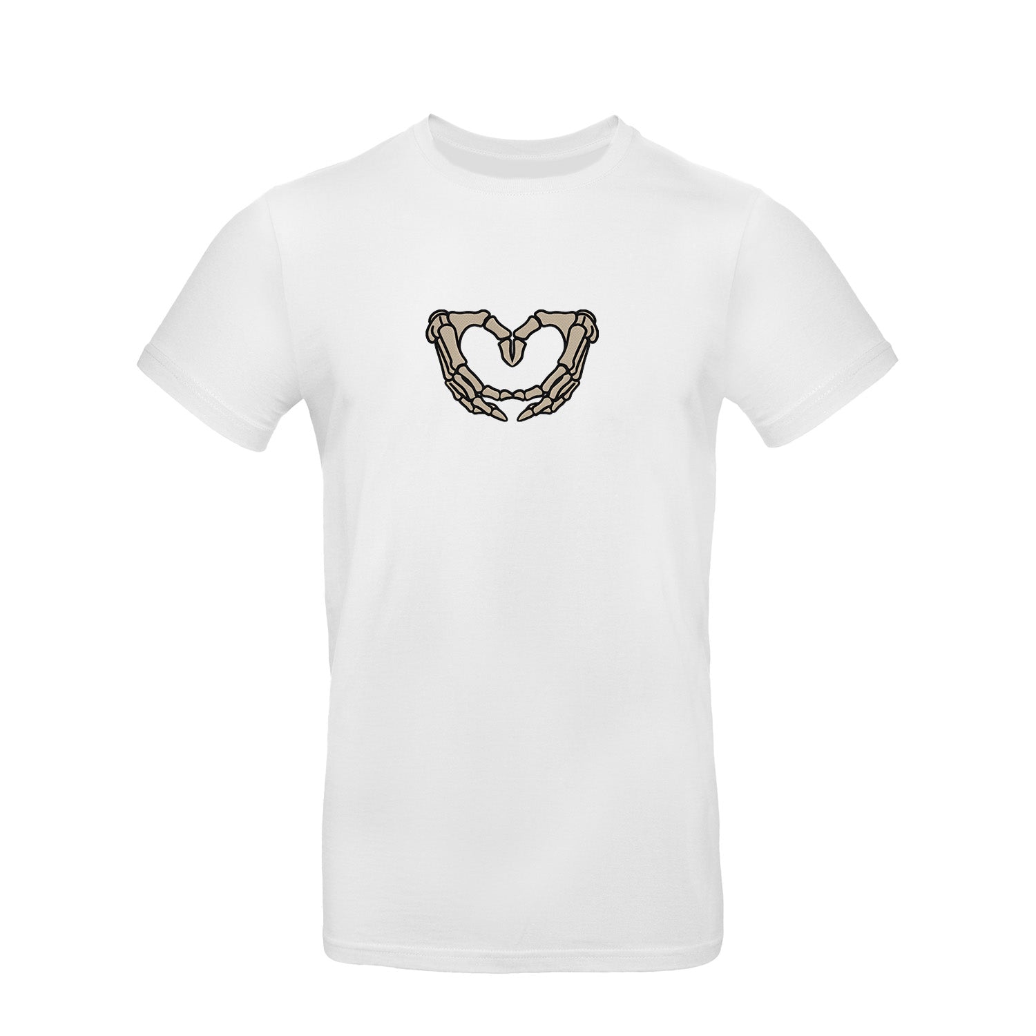 Koszulka z Haftem „Szkieletowe Serce” – wyrazisty styl Haft z radości - nadruki i haft na odzieży Warszawa