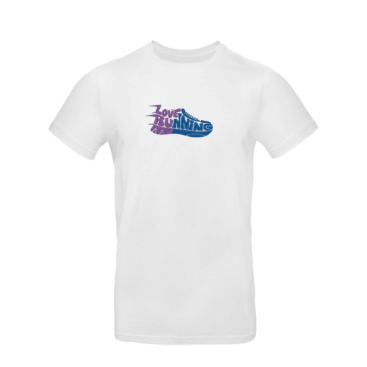 Koszulka z Haftem „Love Running” – pasja do biegania Haft z radości - nadruki i haft na odzieży Warszawa