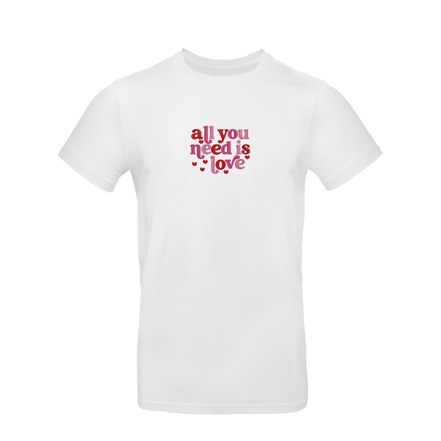Koszulka z Haftem „All You Need Is Love” – ponadczasowe przesłanie Haft z radości - nadruki i haft na odzieży Warszawa