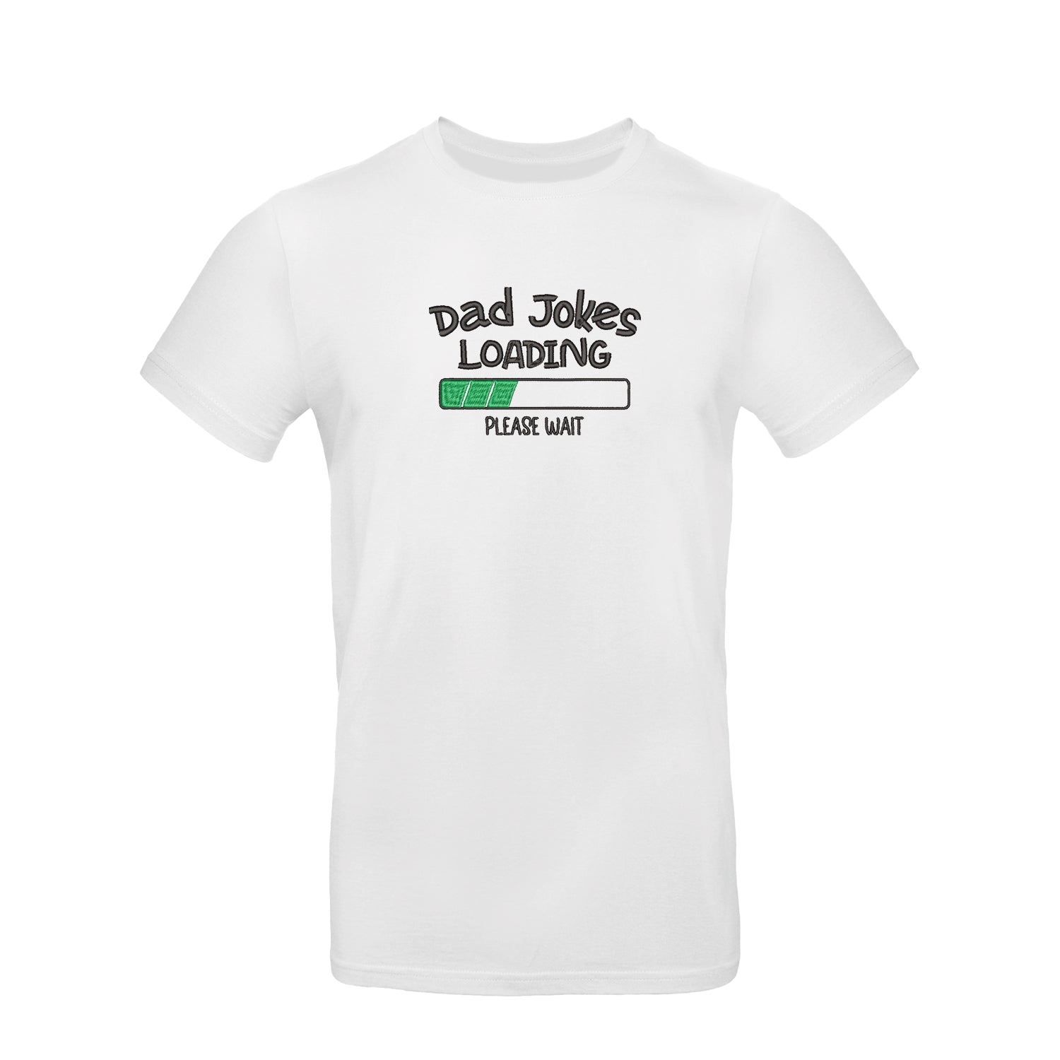 Koszulka unisex z haftem "Dad Jokes Embroidery" – dla taty z poczuciem humoru Haft z radości