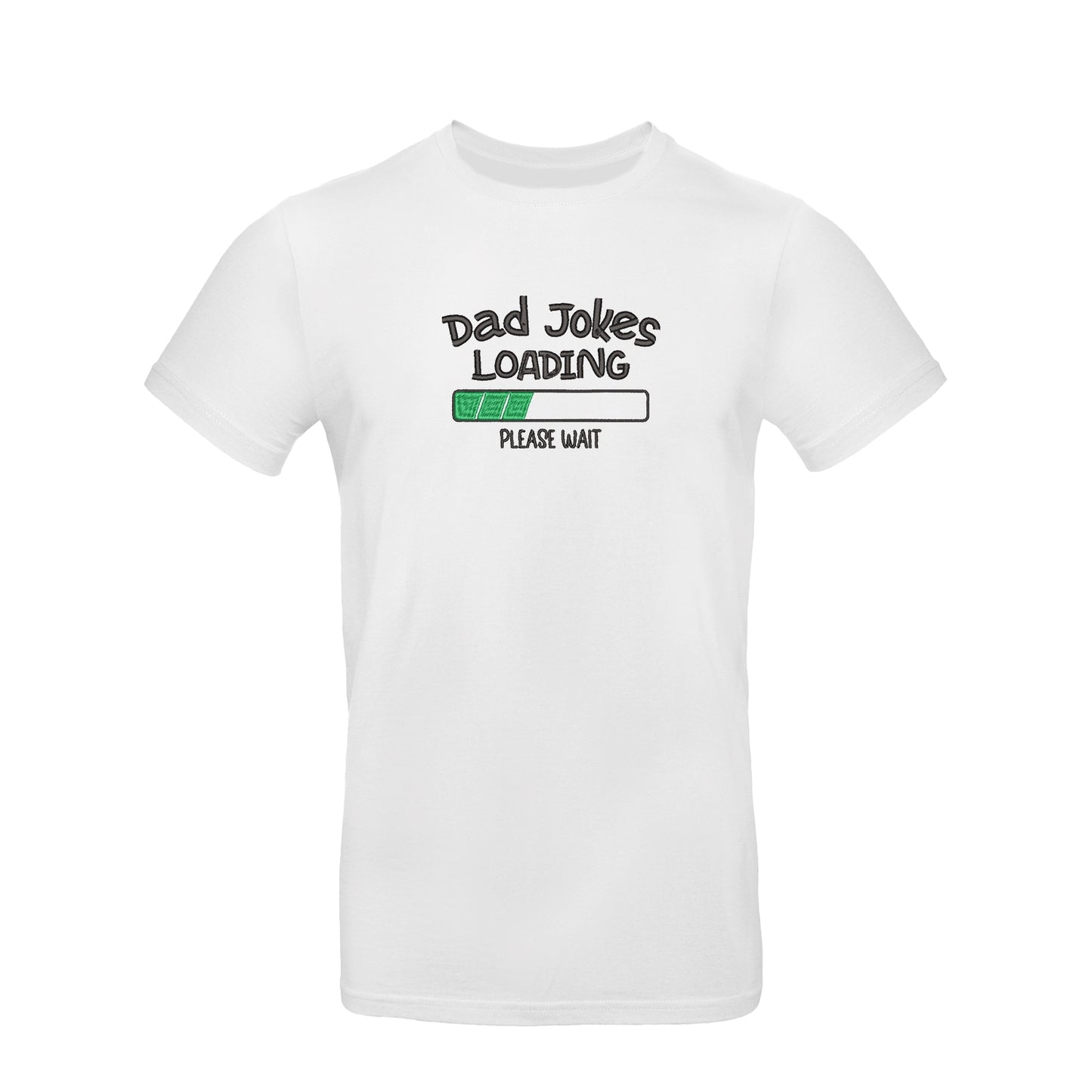 Koszulka unisex z haftem "Dad Jokes Embroidery" – dla taty z poczuciem humoru