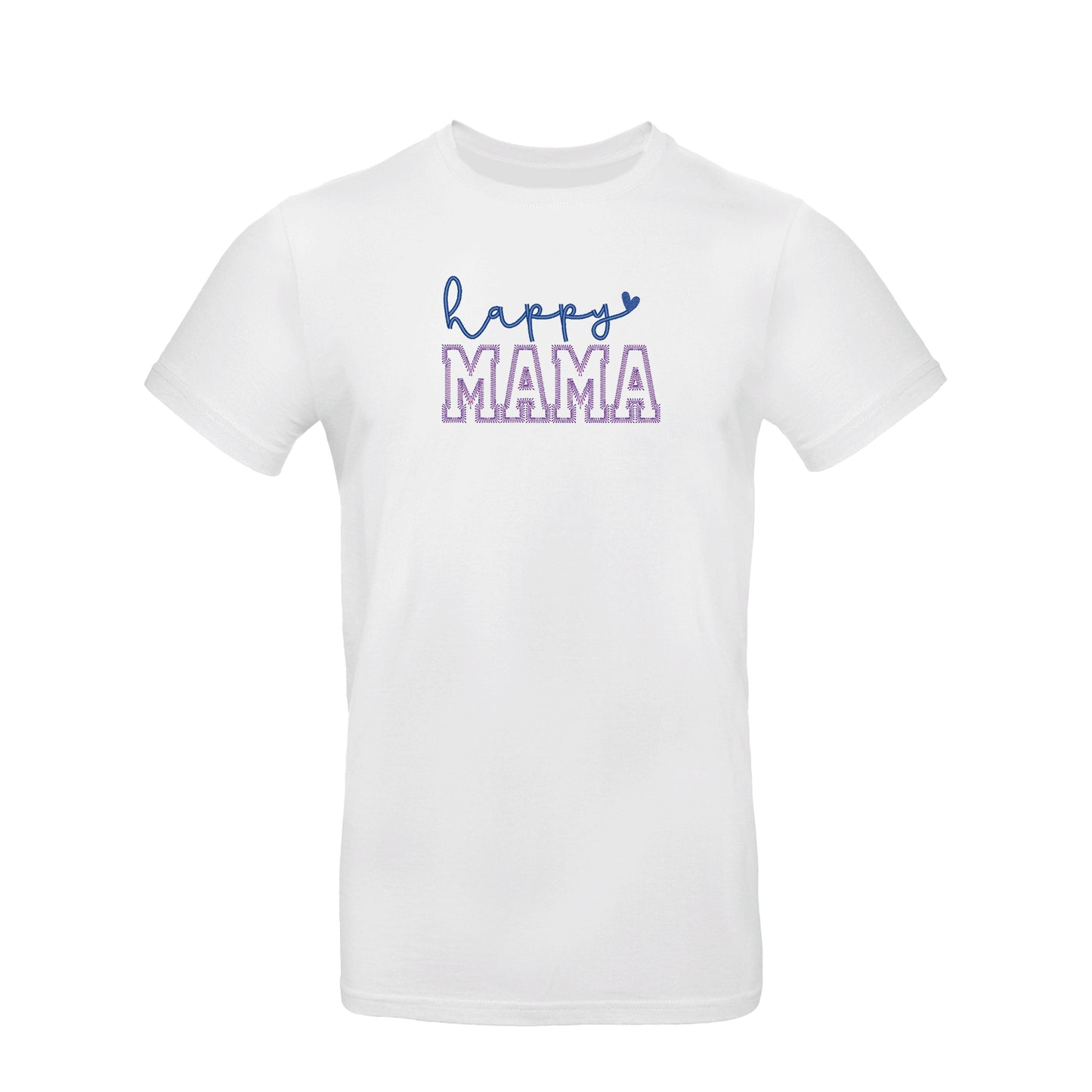 Koszulka Happy Mama – Haft komputerowy | Damska, Unisex, Oversize Haft z radości - nadruki i haft na odzieży Warszawa