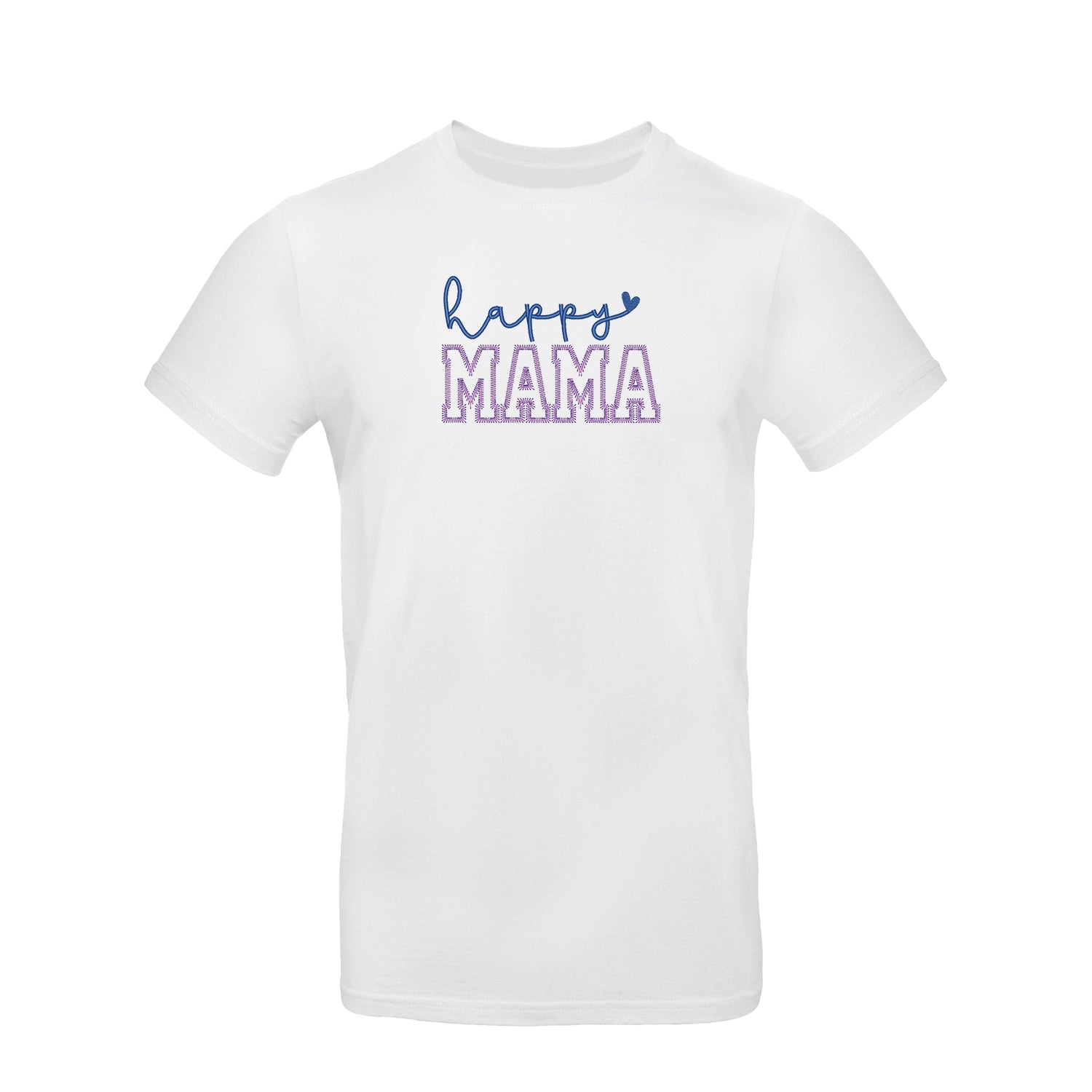 Koszulka Happy Mama – Haft komputerowy | Damska, Unisex, Oversize Haft z radości - nadruki i haft na odzieży Warszawa