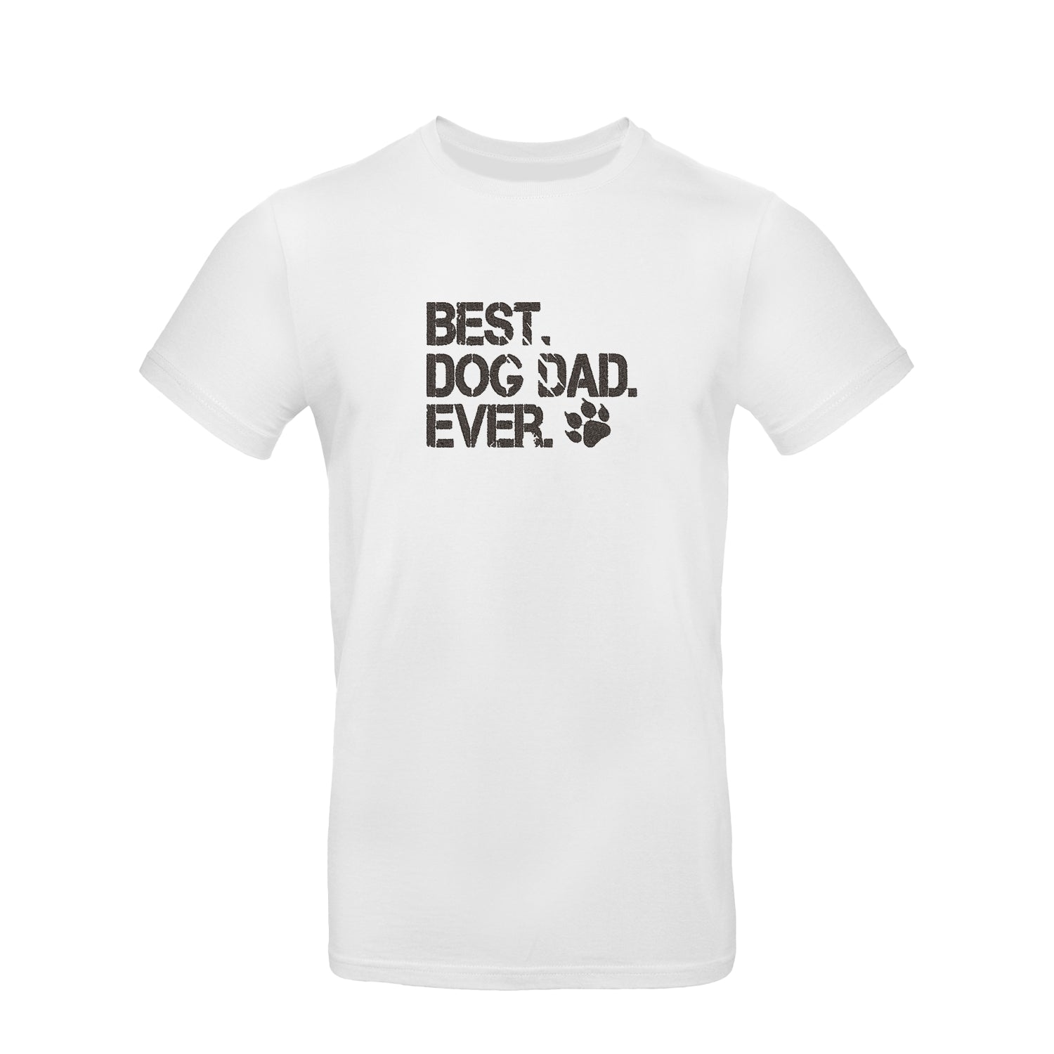 Koszulka unisex z haftem "Best Dog Dad Ever 2" – prezent dla miłośnika psów Haft z radości