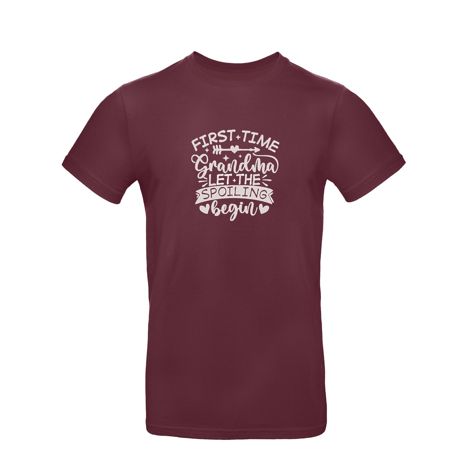 Koszulka First Time Grandma – haftowany prezent dla świeżej Babci Haft z radości - nadruki i haft na odzieży Warszawa