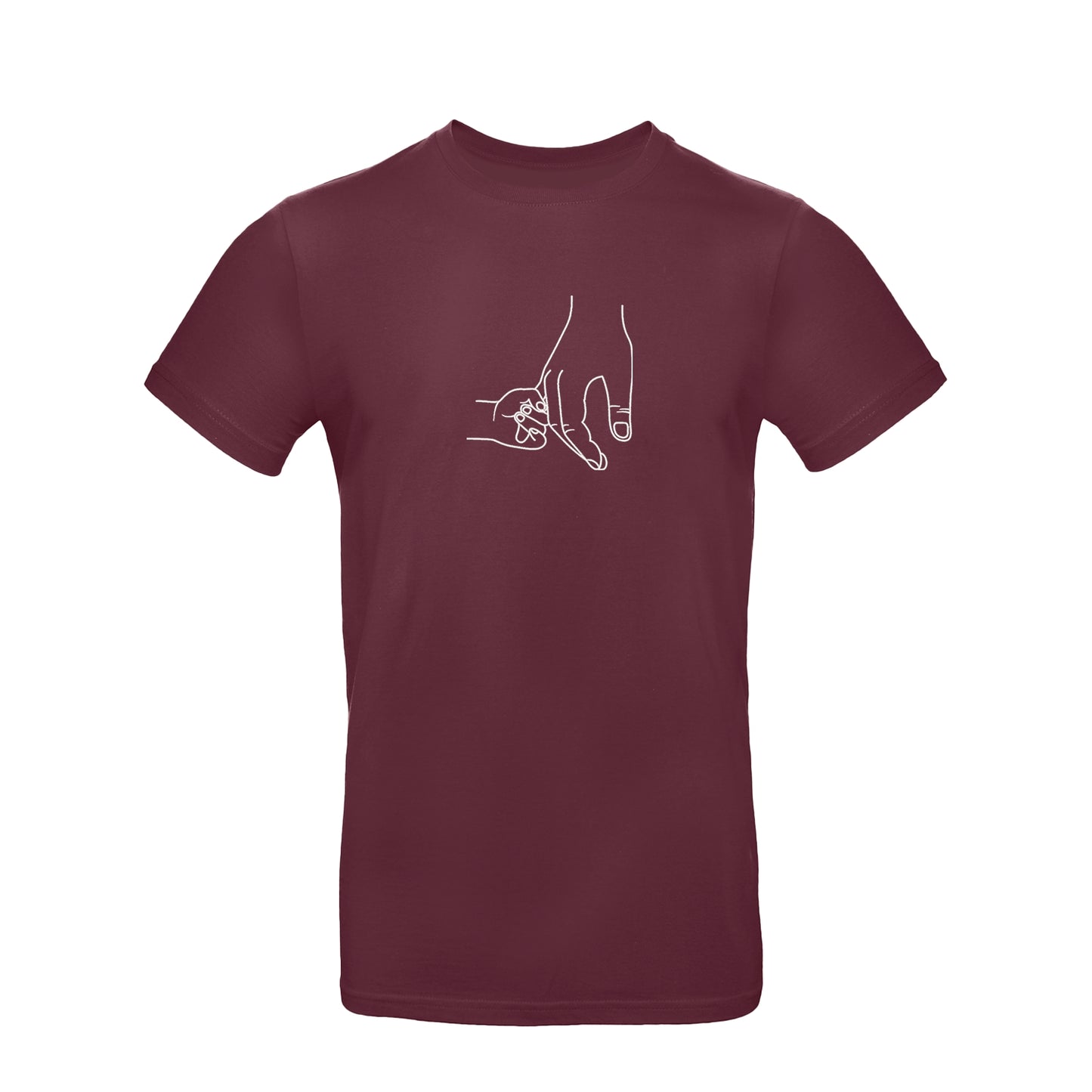 Koszulka unisex z haftem "Dad and Baby Holding Hands" – prezent dla taty