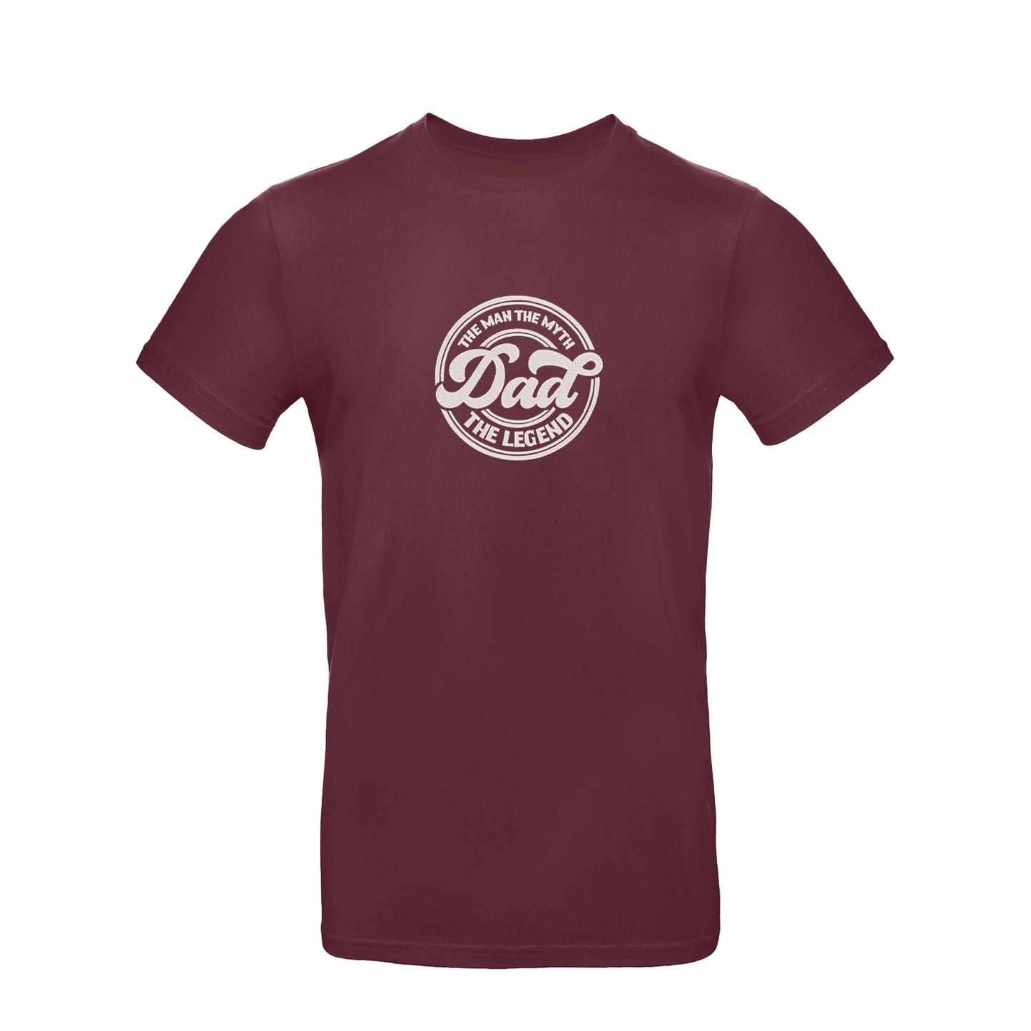 Koszulka unisex z haftem "Dad The Man The Myth The Legend" – prezent dla legendarnego taty