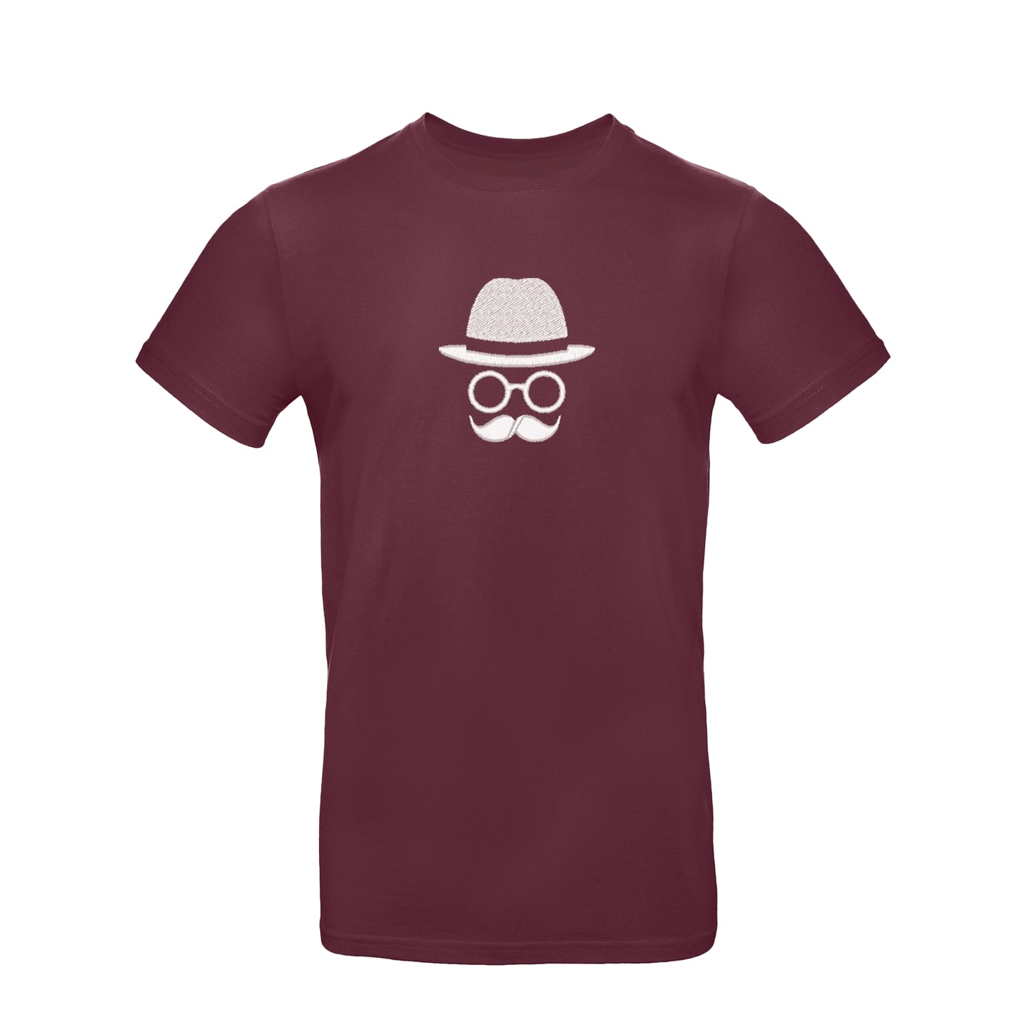 Koszulka unisex z haftem "Father with Moustache" – zabawny i stylowy prezent dla taty