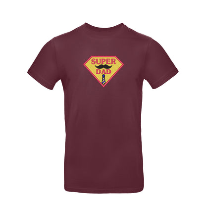 Koszulka "Super Dad" na Dzień Ojca – prezent z haftem dla taty bohatera Haft z radości