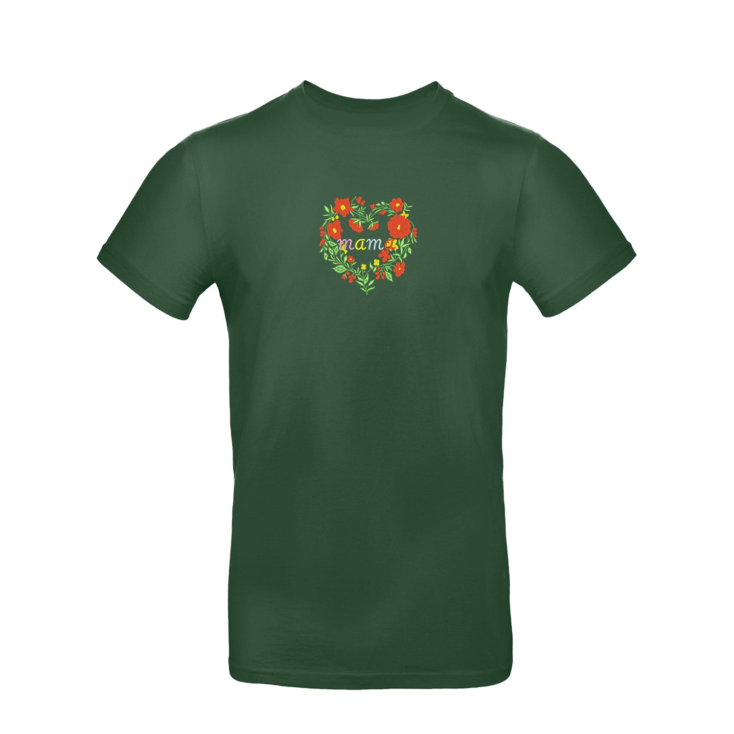 Koszulka Floral Mom Embroidery – Haft komputerowy | Damska, Unisex, Oversize Haft z radości - nadruki i haft na odzieży Warszawa