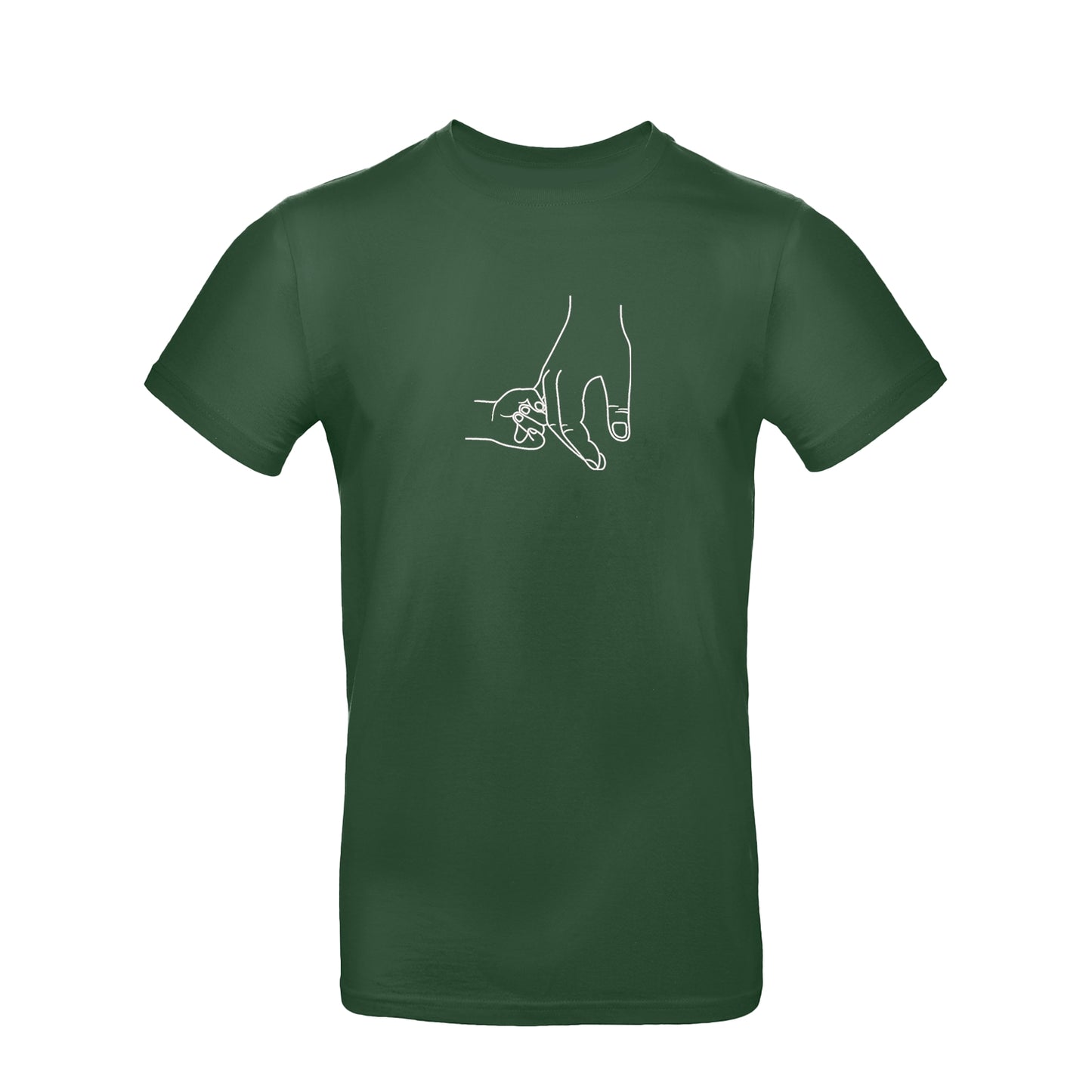 Koszulka unisex z haftem "Dad and Baby Holding Hands" – prezent dla taty