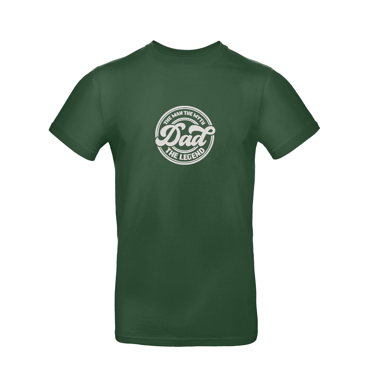 Koszulka unisex z haftem "Dad The Man The Myth The Legend" – prezent dla legendarnego taty Haft z radości