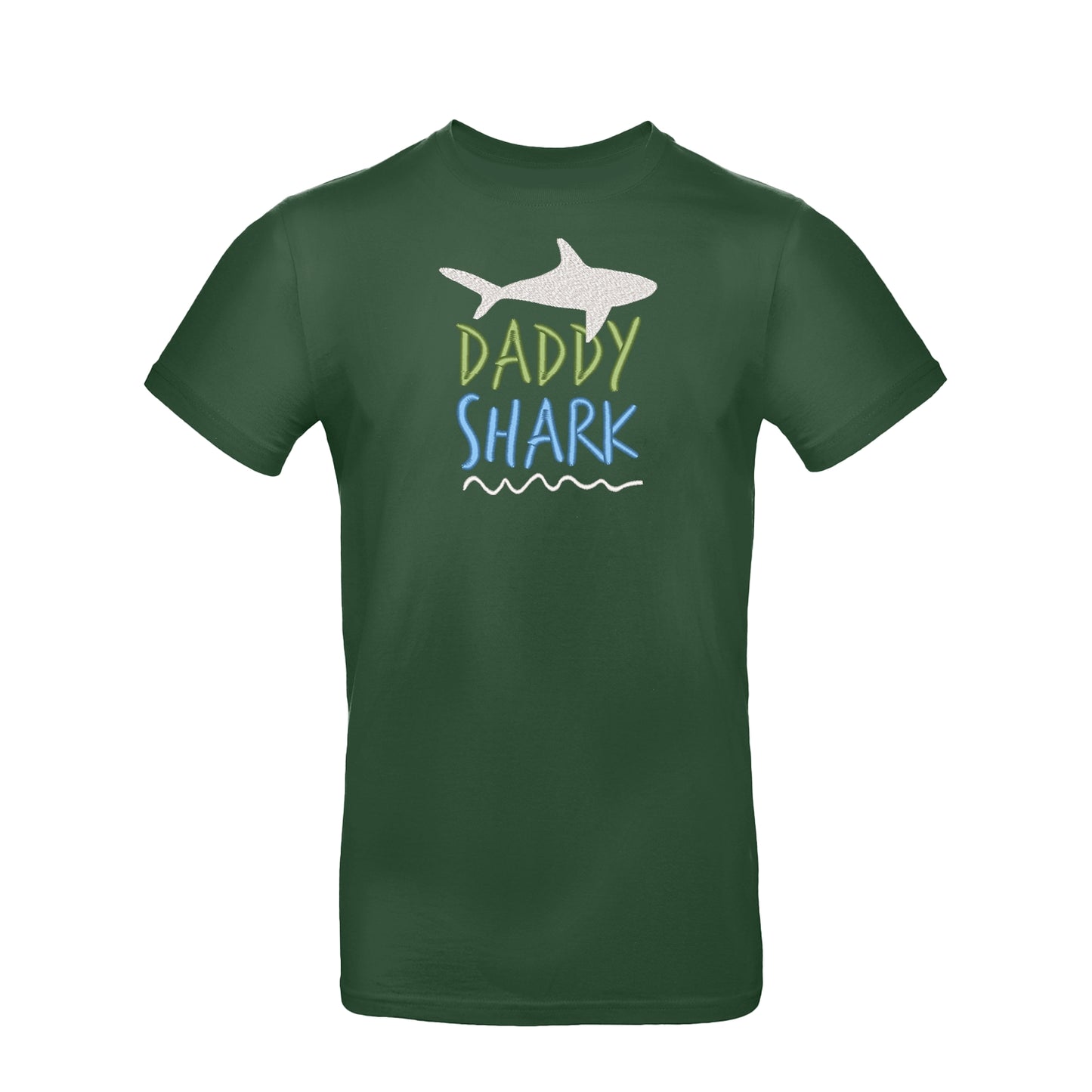 Koszulka unisex "Daddy Shark" z haftem – prezent dla taty z humorem