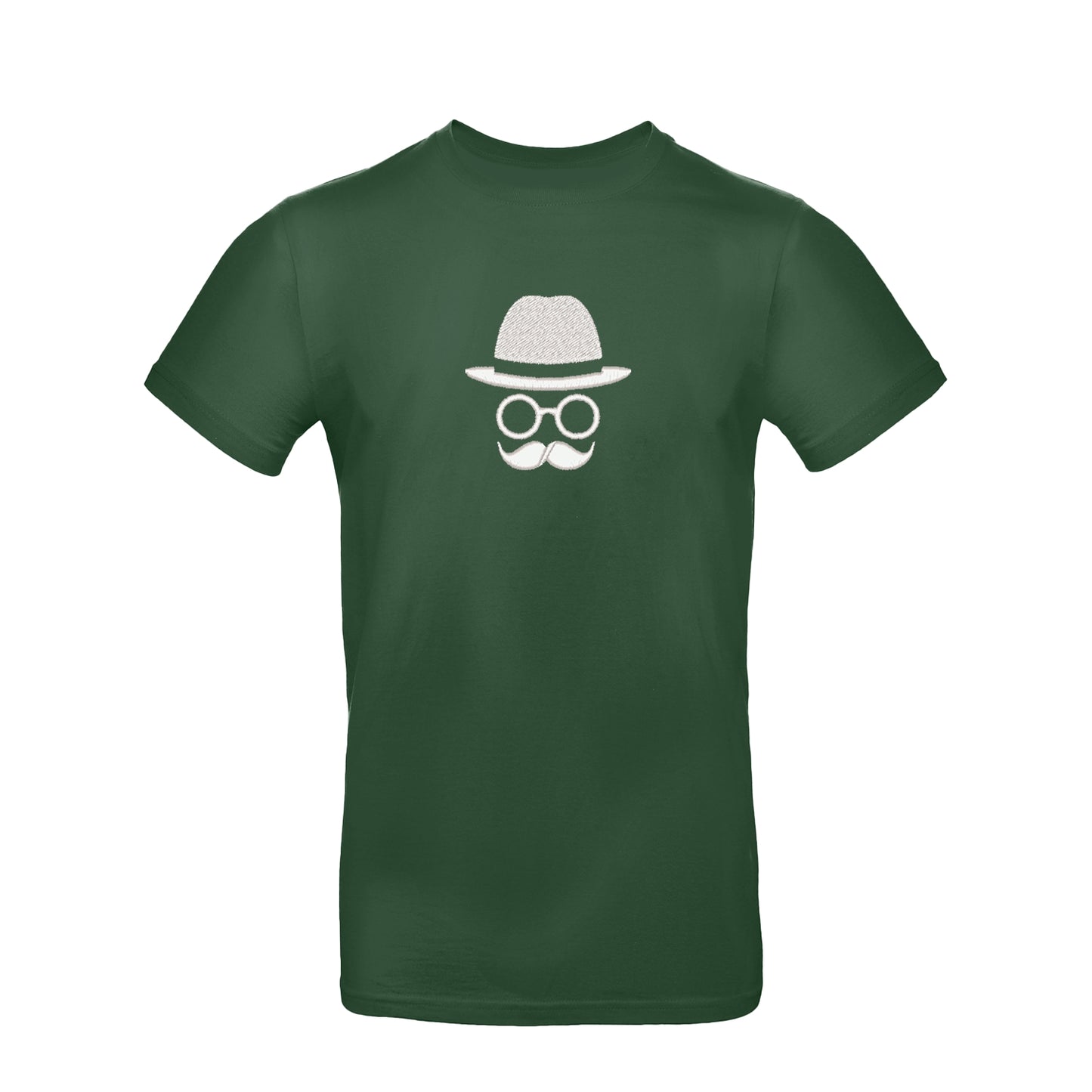 Koszulka unisex z haftem "Father with Moustache" – zabawny i stylowy prezent dla taty