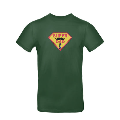 Koszulka "Super Dad" na Dzień Ojca – prezent z haftem dla taty bohatera Haft z radości