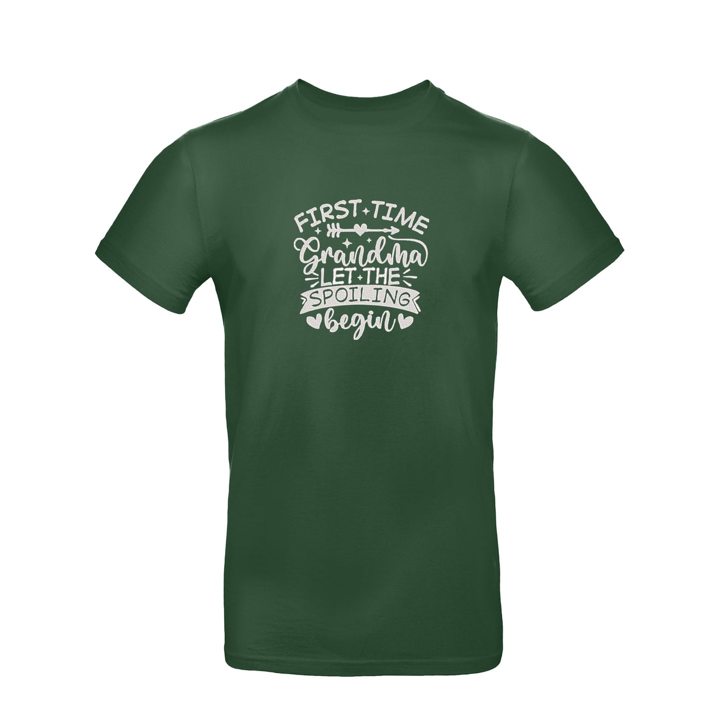 Koszulka First Time Grandma – haftowany prezent dla świeżej Babci Haft z radości - nadruki i haft na odzieży Warszawa