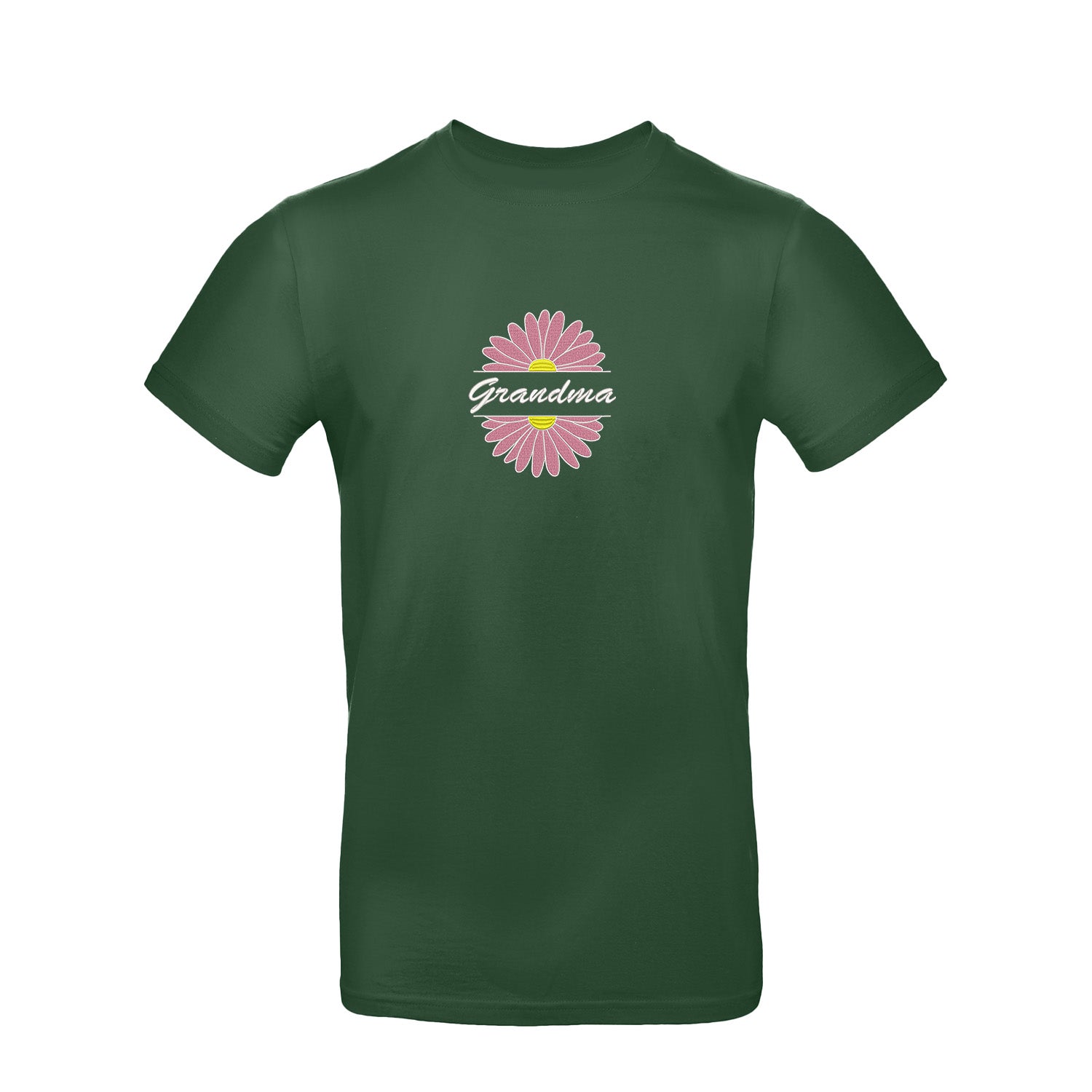 Koszulka Grandma Flower 2 – stokrotkowy haft dla ukochanej Babci Haft z radości - nadruki i haft na odzieży Warszawa