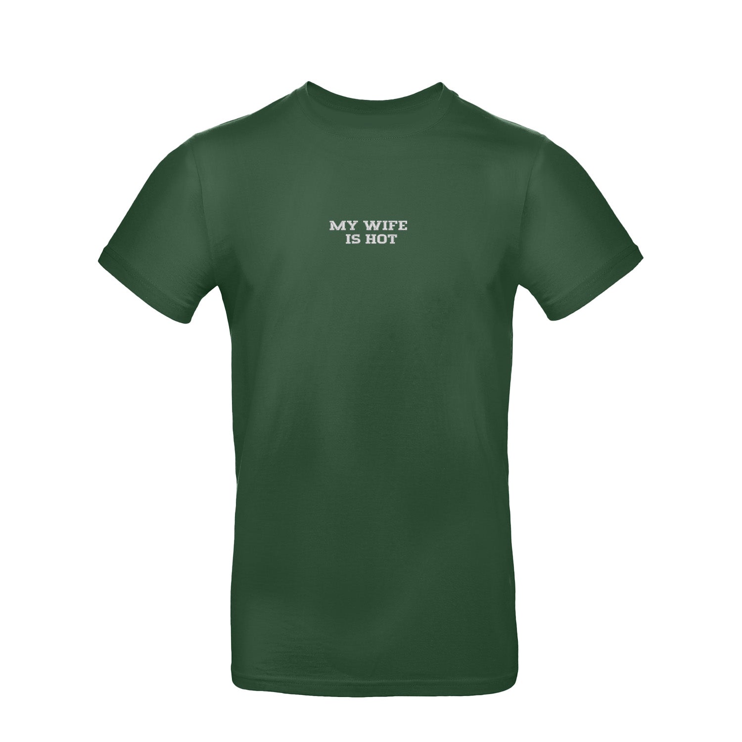 Koszulka z haftem "MY WIFE IS HOT" – unisex, damska, oversize Haft z radości - nadruki i haft na odzieży Warszawa