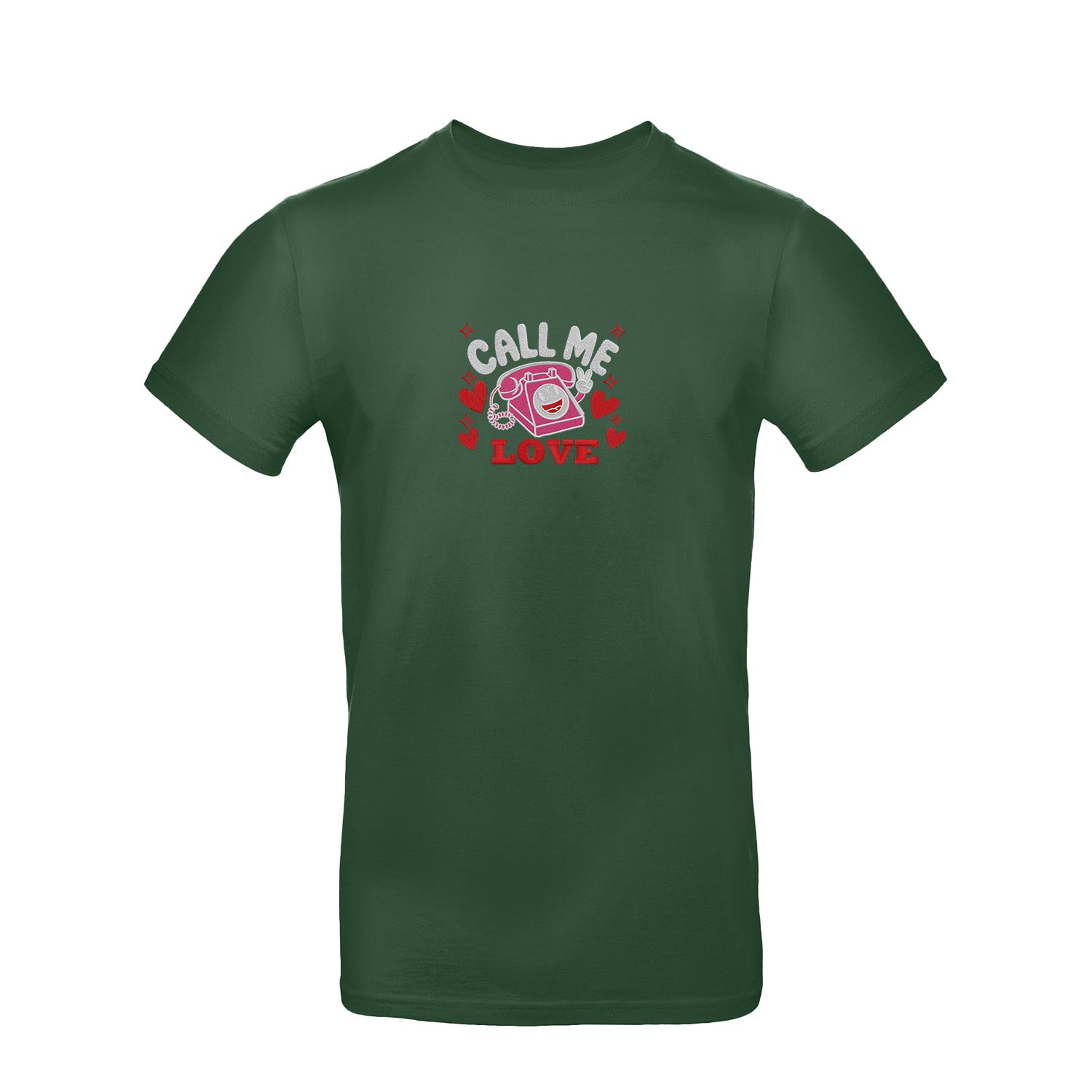 Koszulka z Haftem „Call Me Love” – delikatne przesłanie Haft z radości - nadruki i haft na odzieży Warszawa